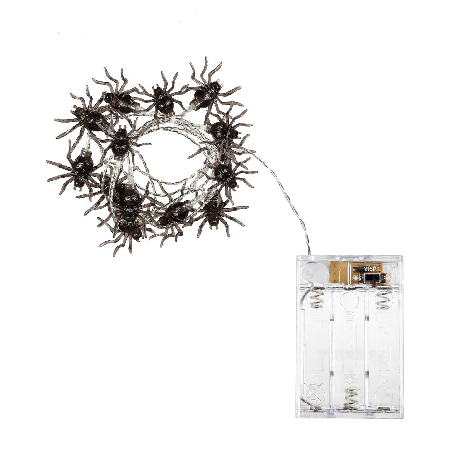 Battery Operated Spider String Lights - 10 Spiders