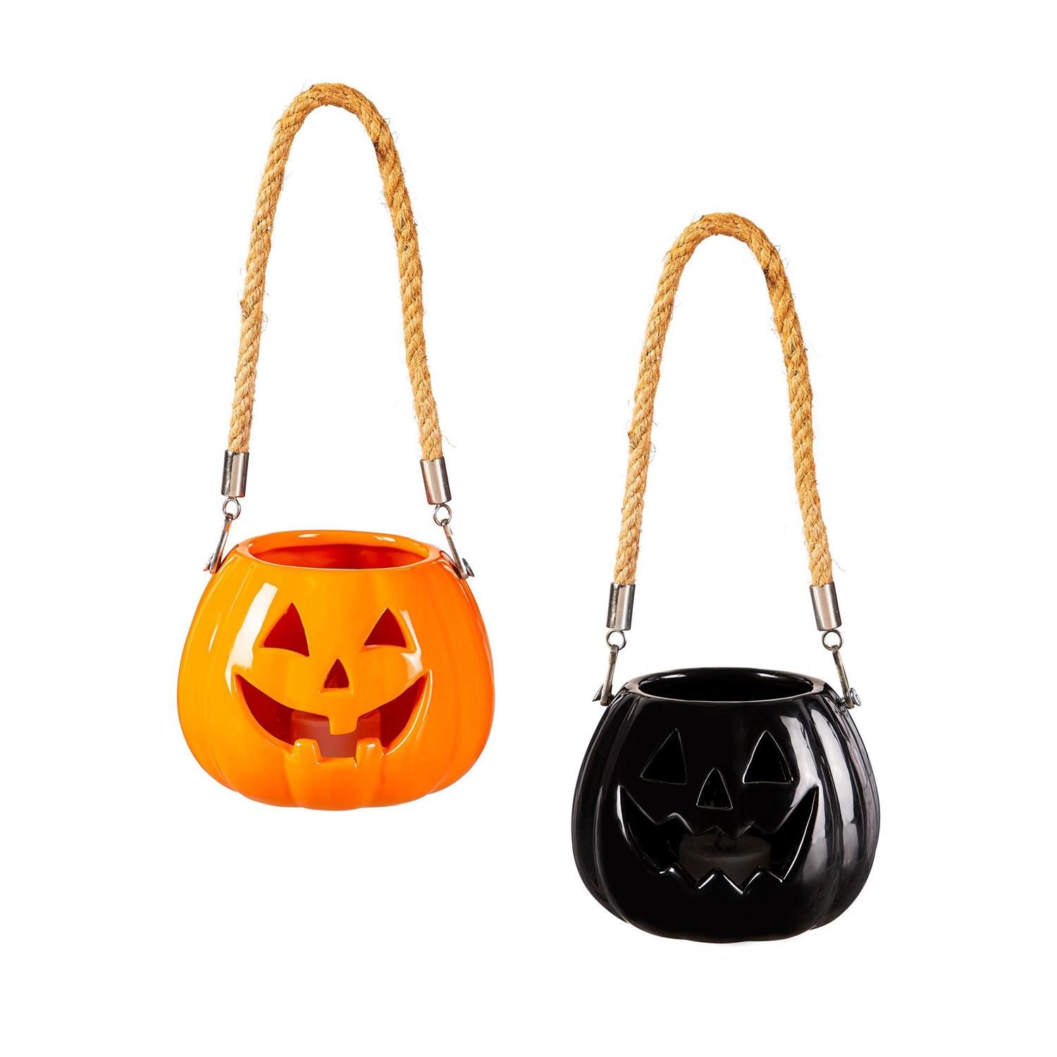 Hanging Pumpkin Pot - 2 Styles - Sold Individually