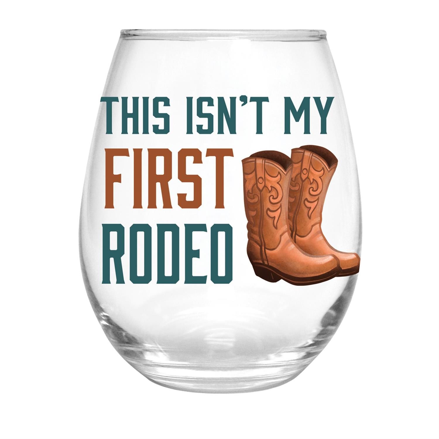 Stemless Wine Glass - Rodeo - 17 Oz