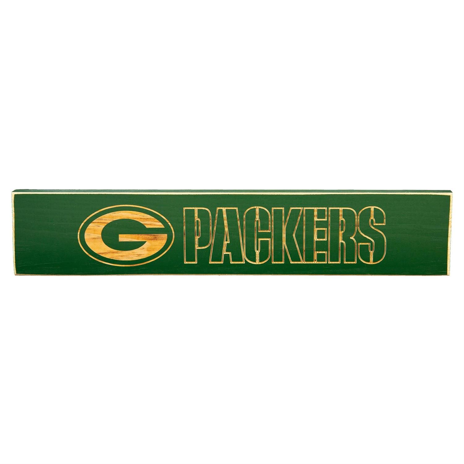 Engraved Wood Sign - Green Bay Packers - 3.5" X 18"