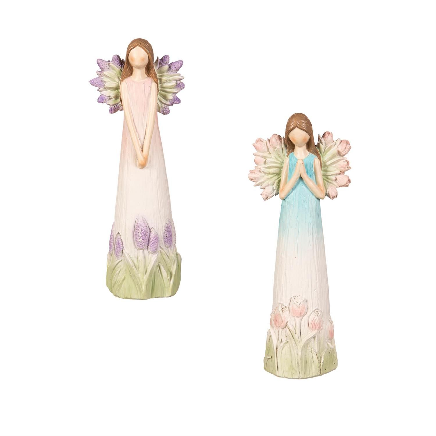 Floral Angel Decor - 2 Styles - 6" - Sold Individually
