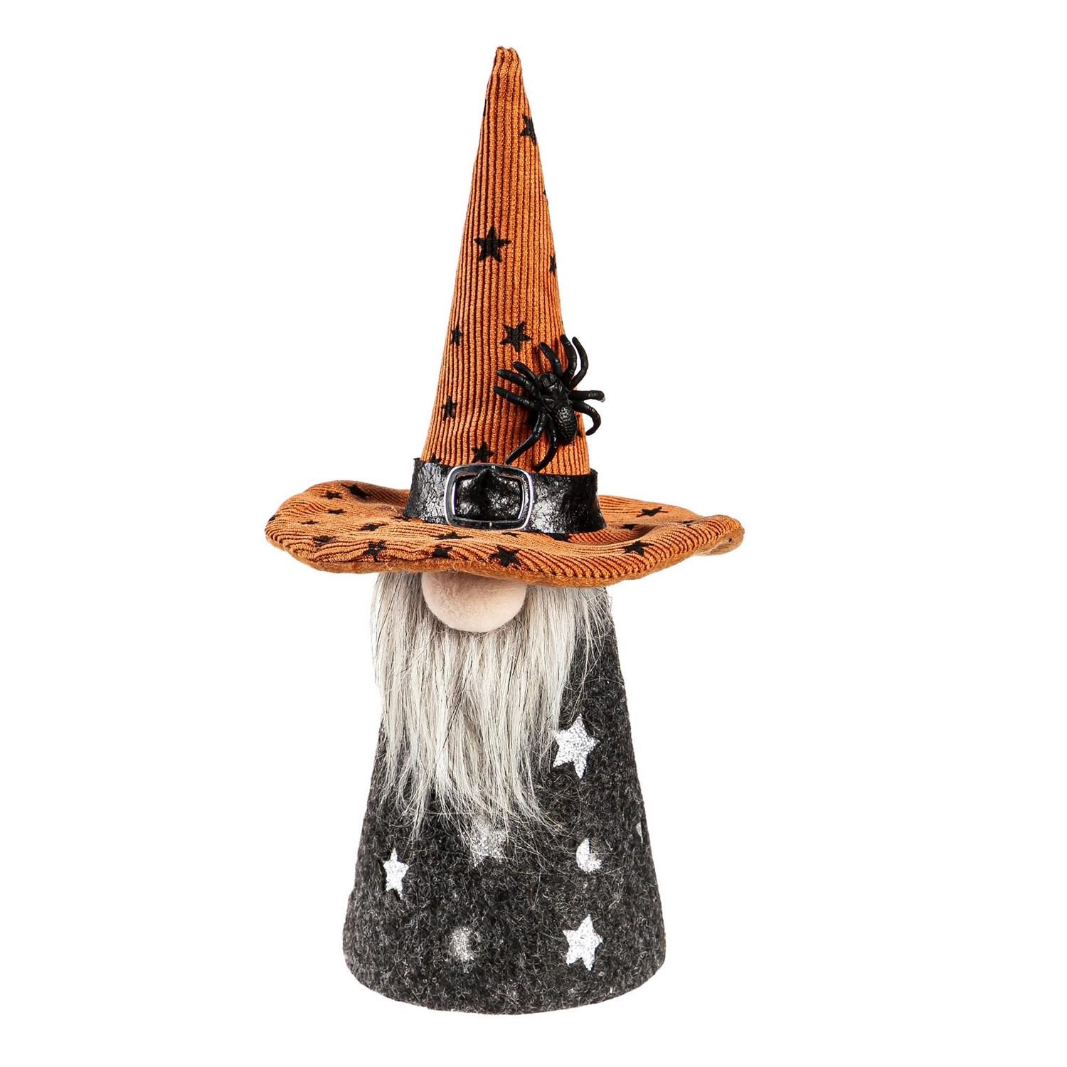 LED Fabric Halloween Gnome With Lit Body Table Decor