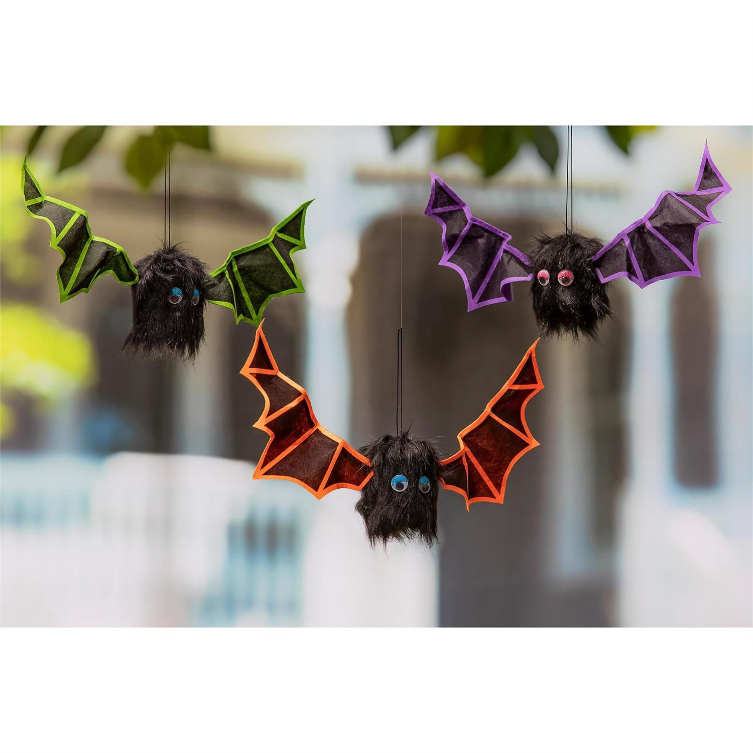 Hanging Decor - Animated Shaking Bats With Sound 3 Styles - Sold Individually