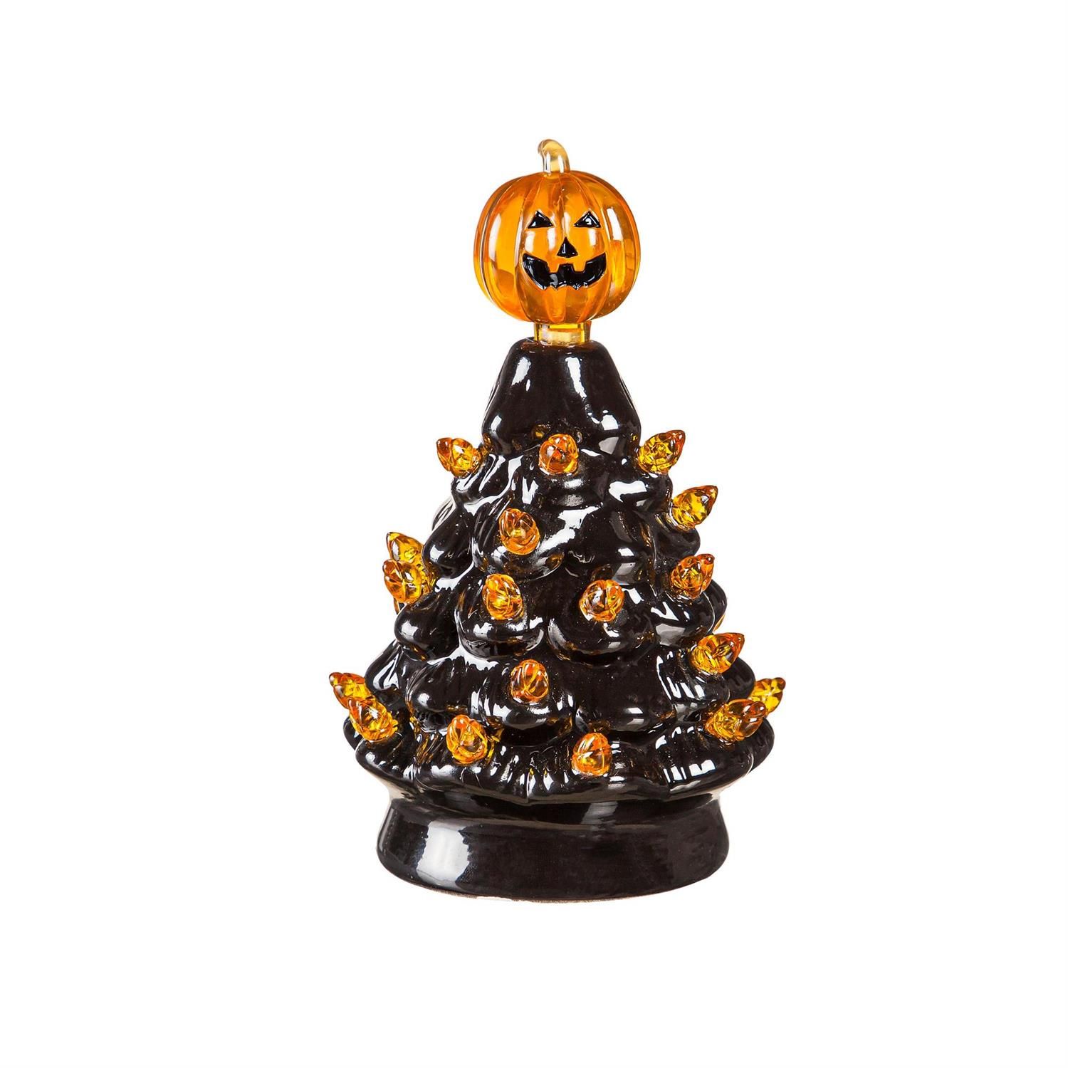 LED Ceramic Halloween Tree - 5"