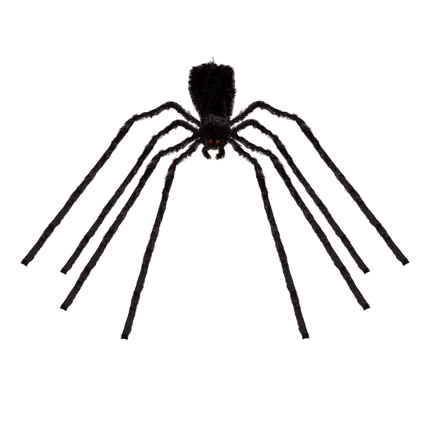 Black Spider Halloween Decor - 12'