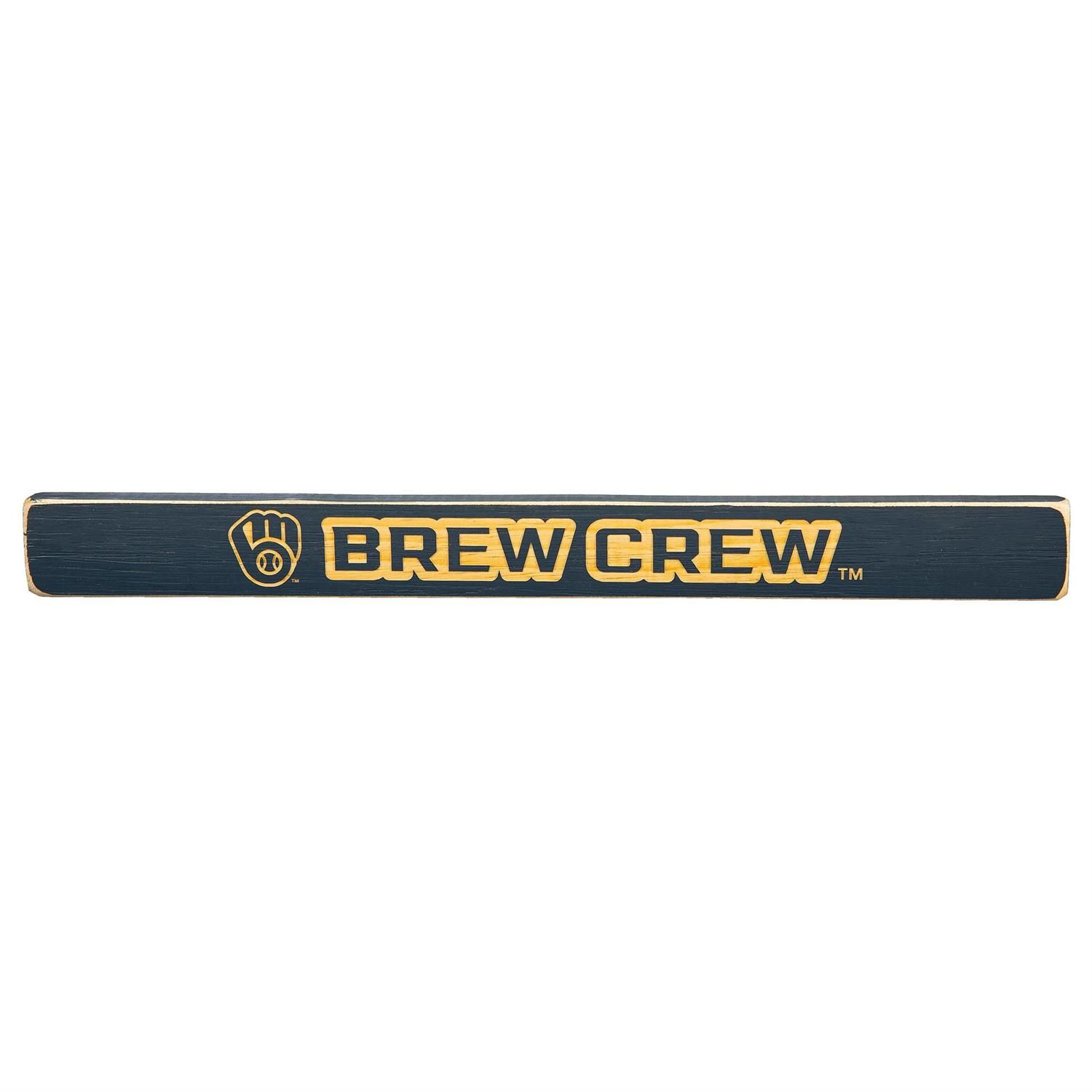 Engraved Wood Sign - Milwaukee Brewers - 1.5" X 18"