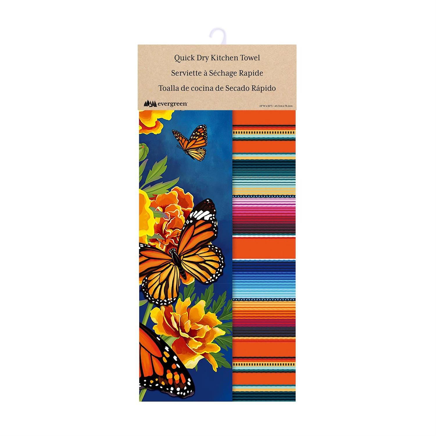 Quick Dry Kitchen Towel - Mariposa Melody