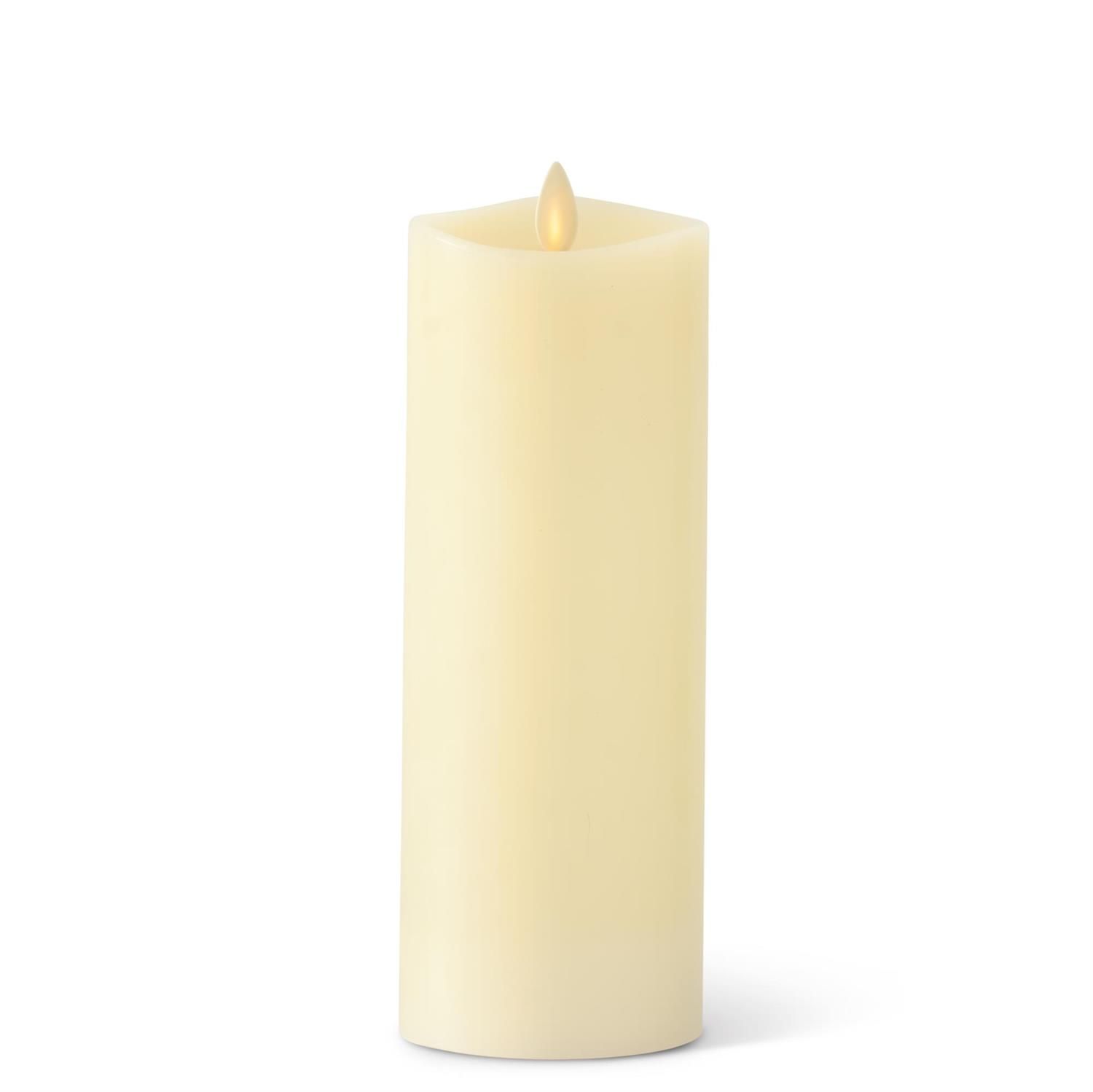 Luminara Ivory Wax Indoor Pillar Candle - 3" X 8.5"