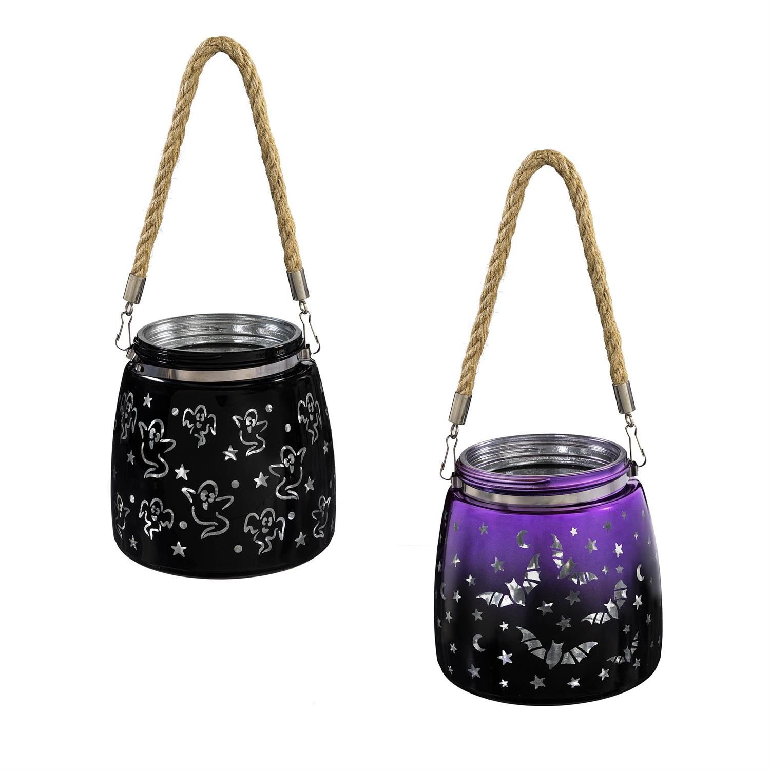 Halloween LED Jar - 5" - 2 Styles - Sold Individually
