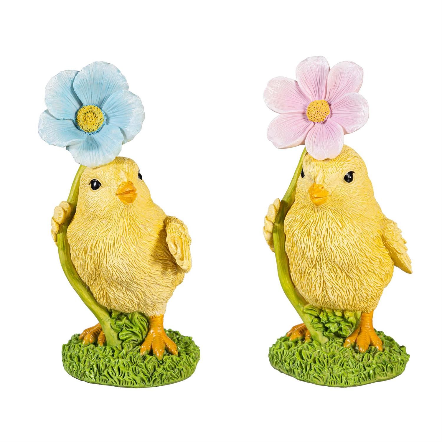 Chick w/ Flower - 2 Styles - Sold Individually