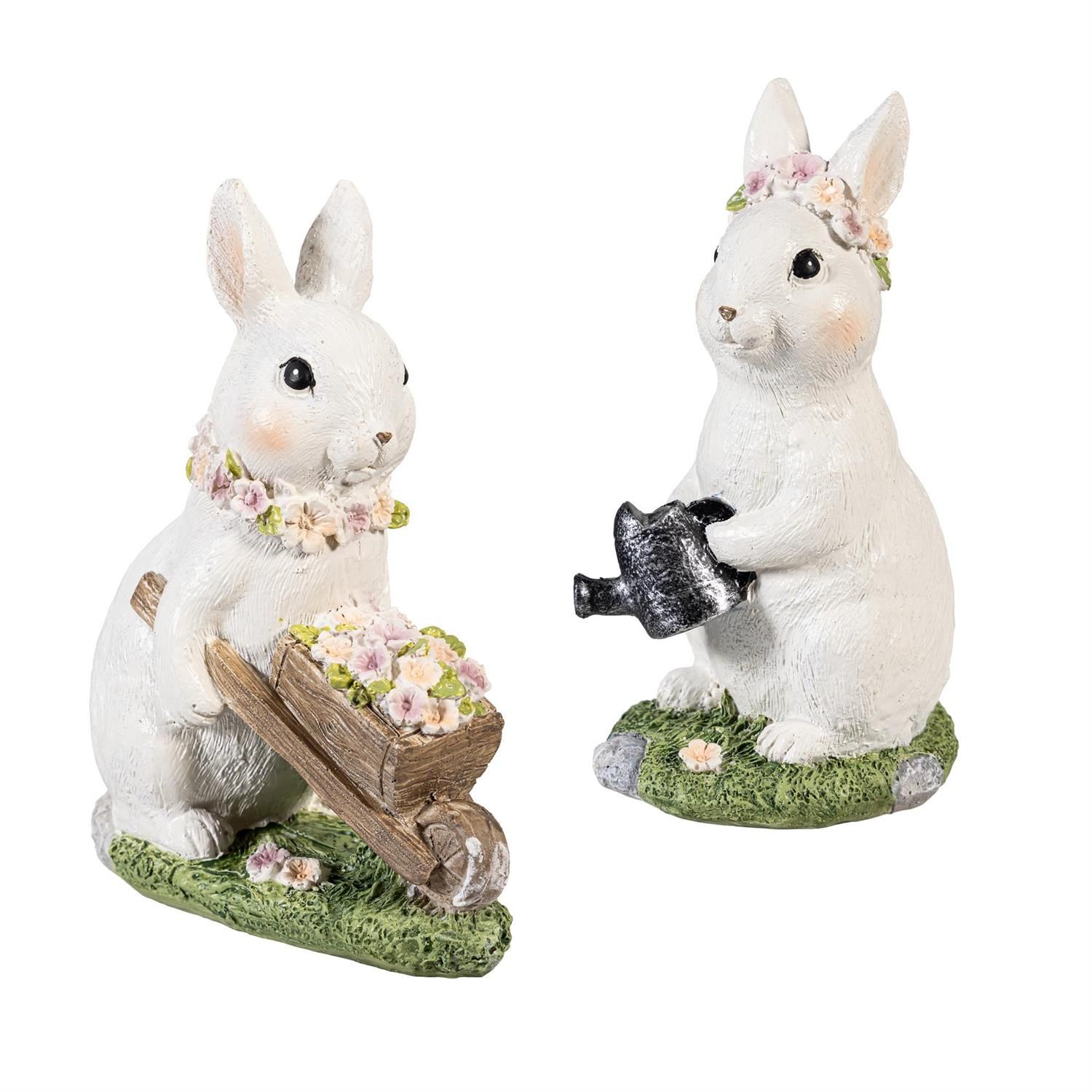 Resin Garden Bunny - 2 Styles - Sold Individually