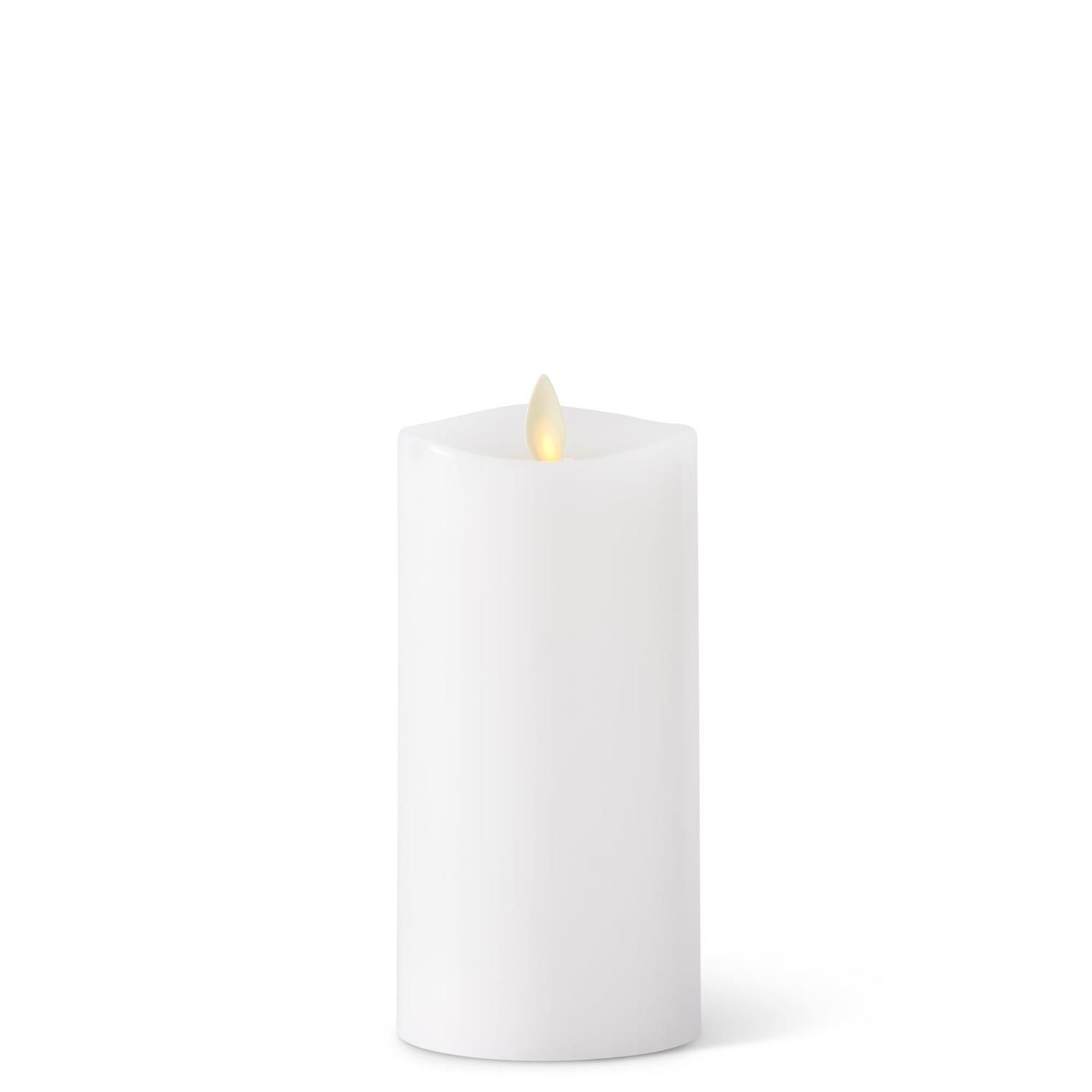 Luminara White Wax Indoor Pillar Candle - 3" X 6.5"