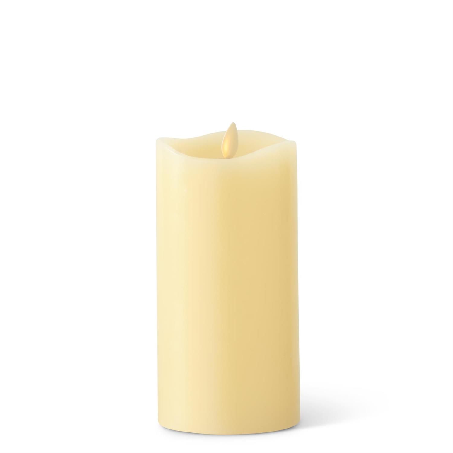 Luminara Ivory Wax Indoor Pillar Candle - 3.5" X 7.5"