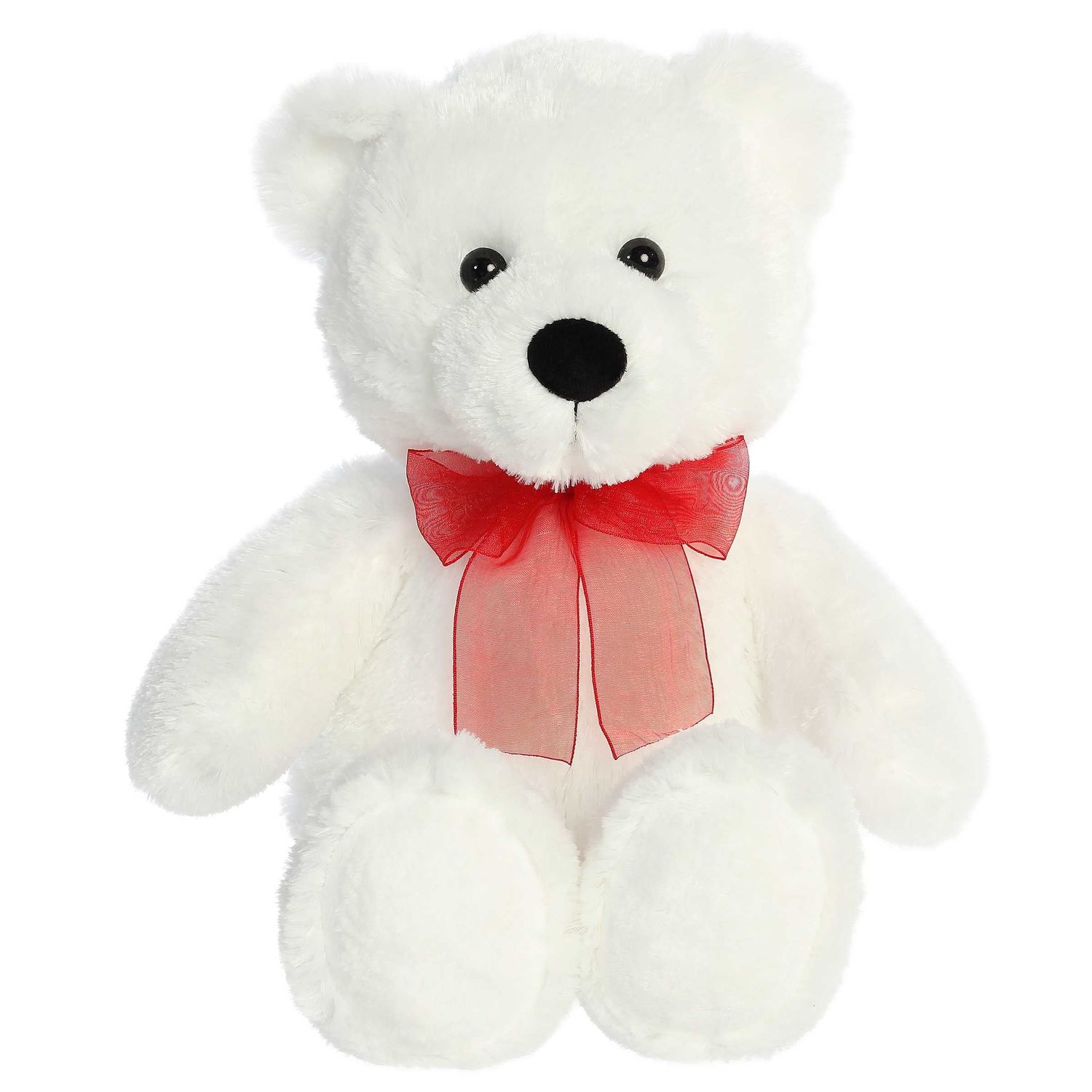 White Bear W/ Ribbon - 15"
