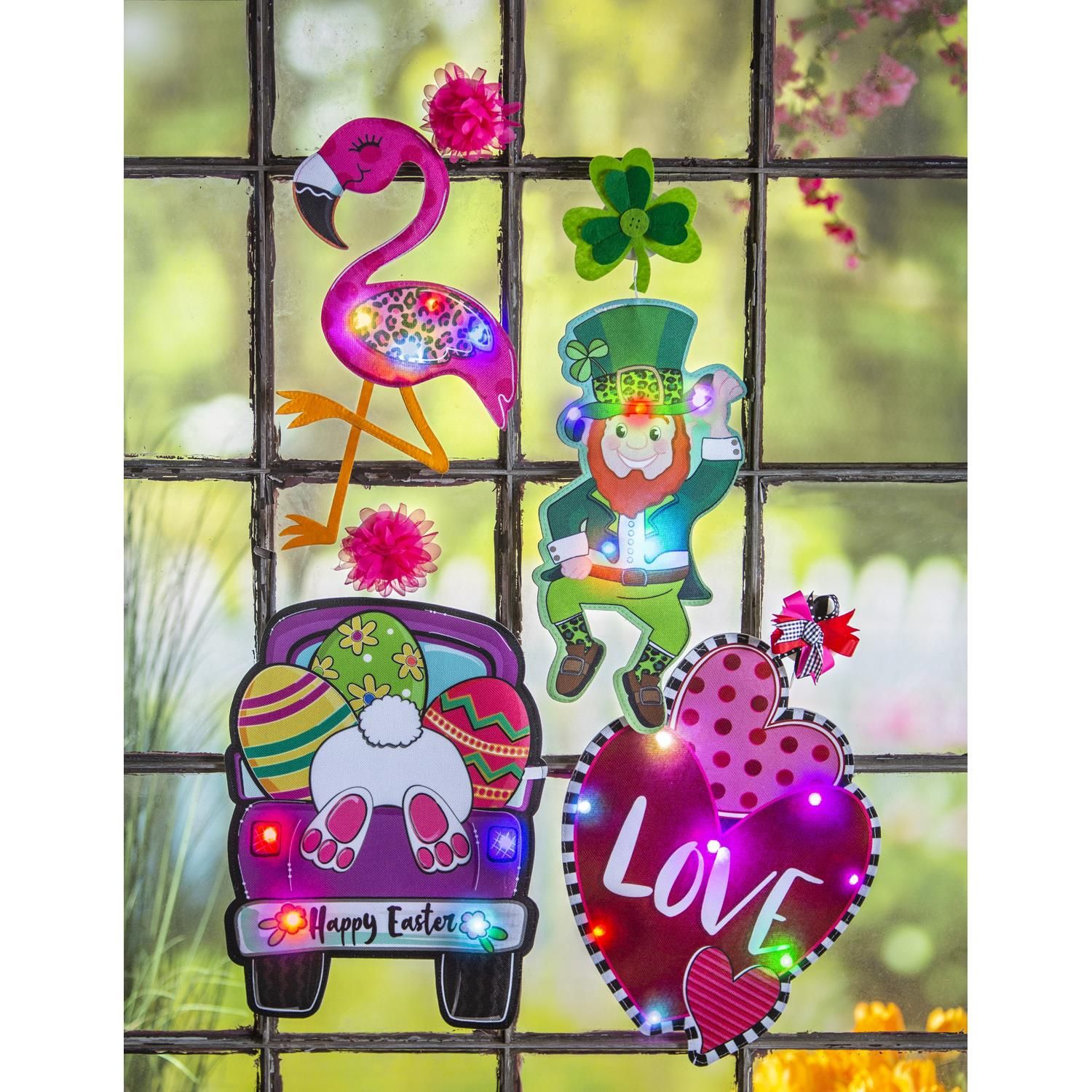 Window Decor - LED - Heart And Love