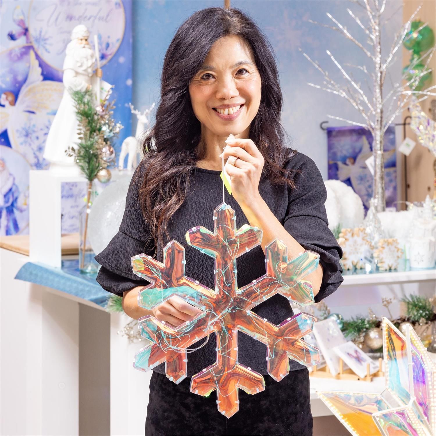 Outdoor LED Snowflake - Medium - 16"