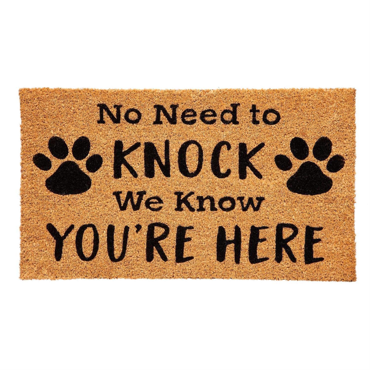Coir Mat - No Need To Knock