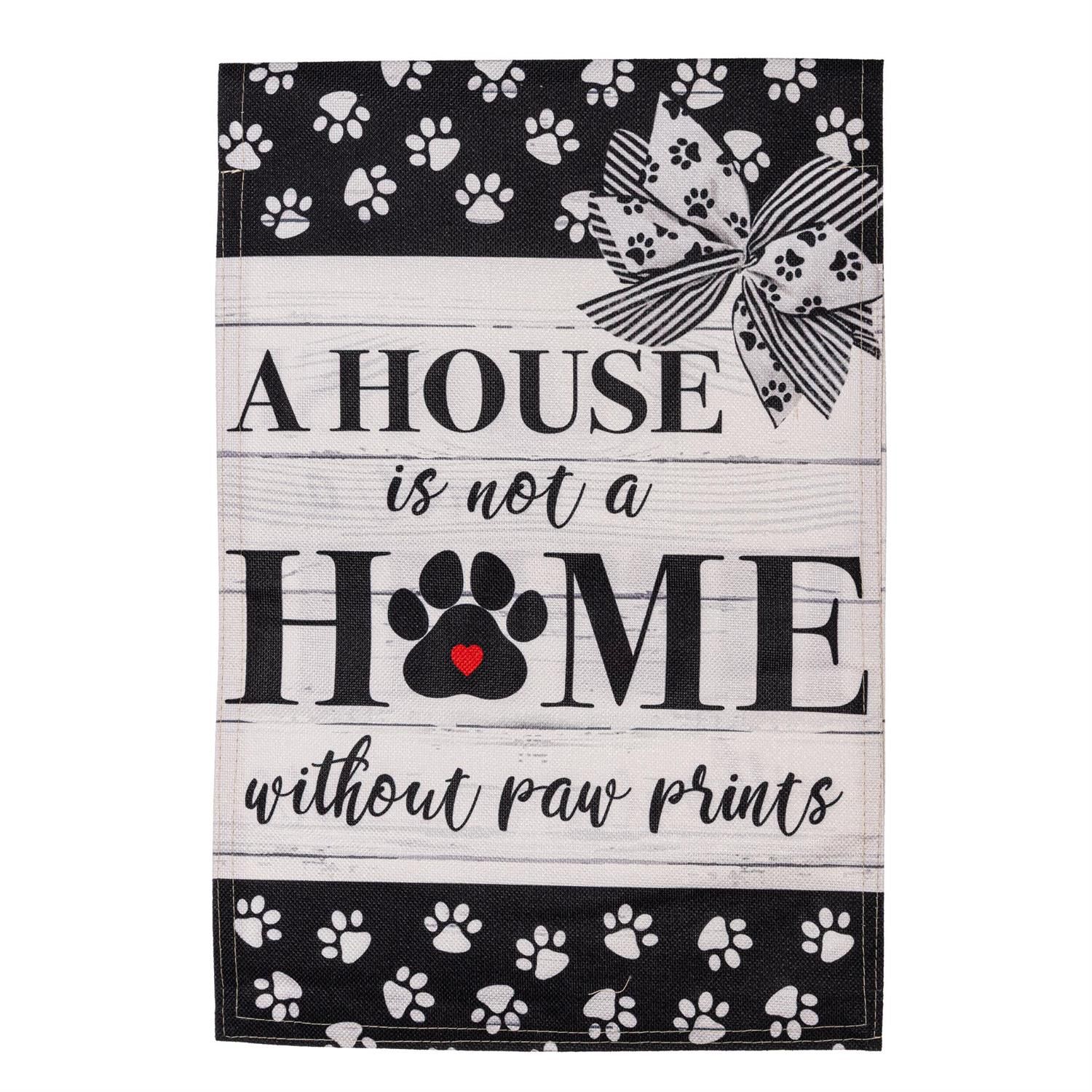 Garden Flag - Paw Prints
