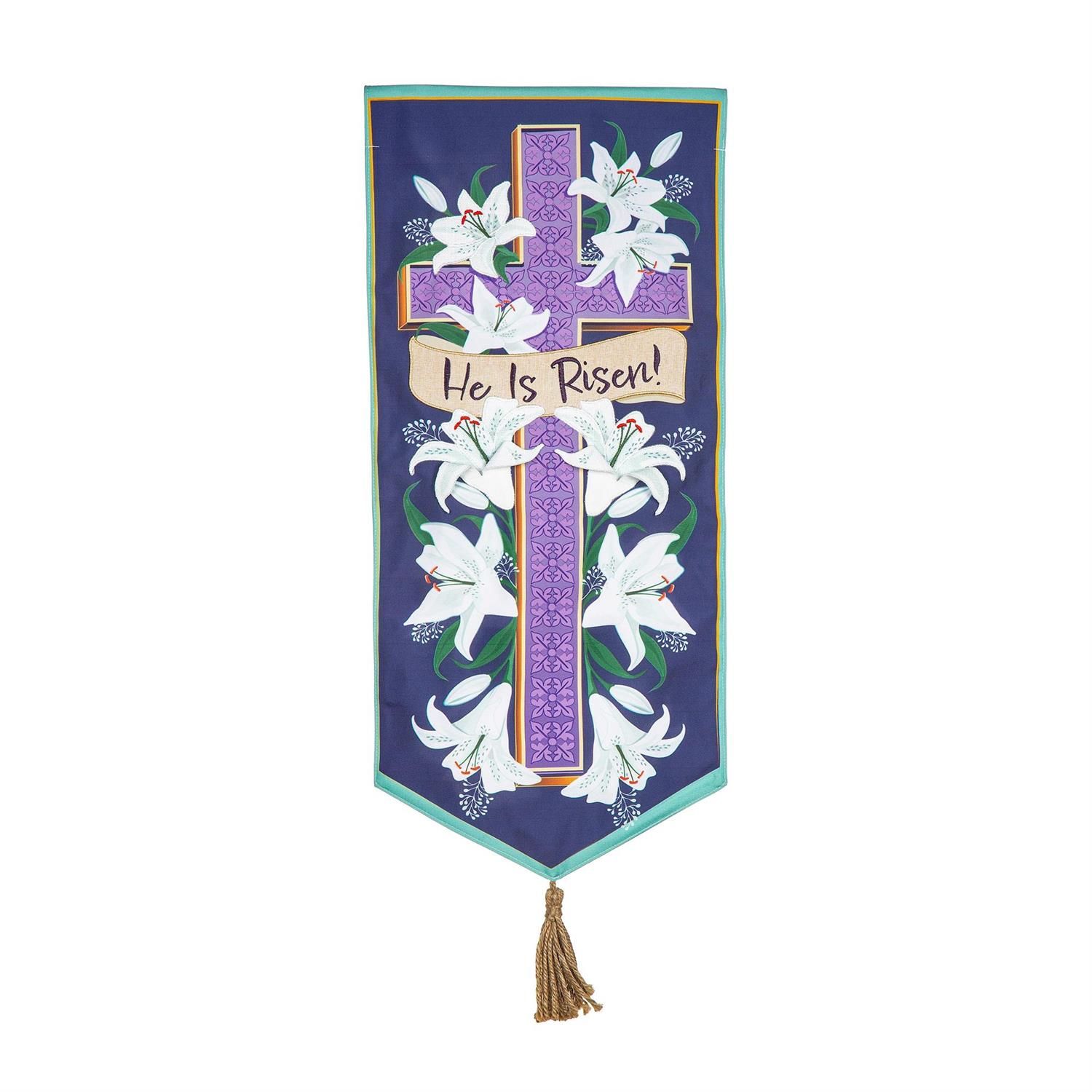 Everlasting Impressions Textile Decor - Crosses &amp; Lilies
