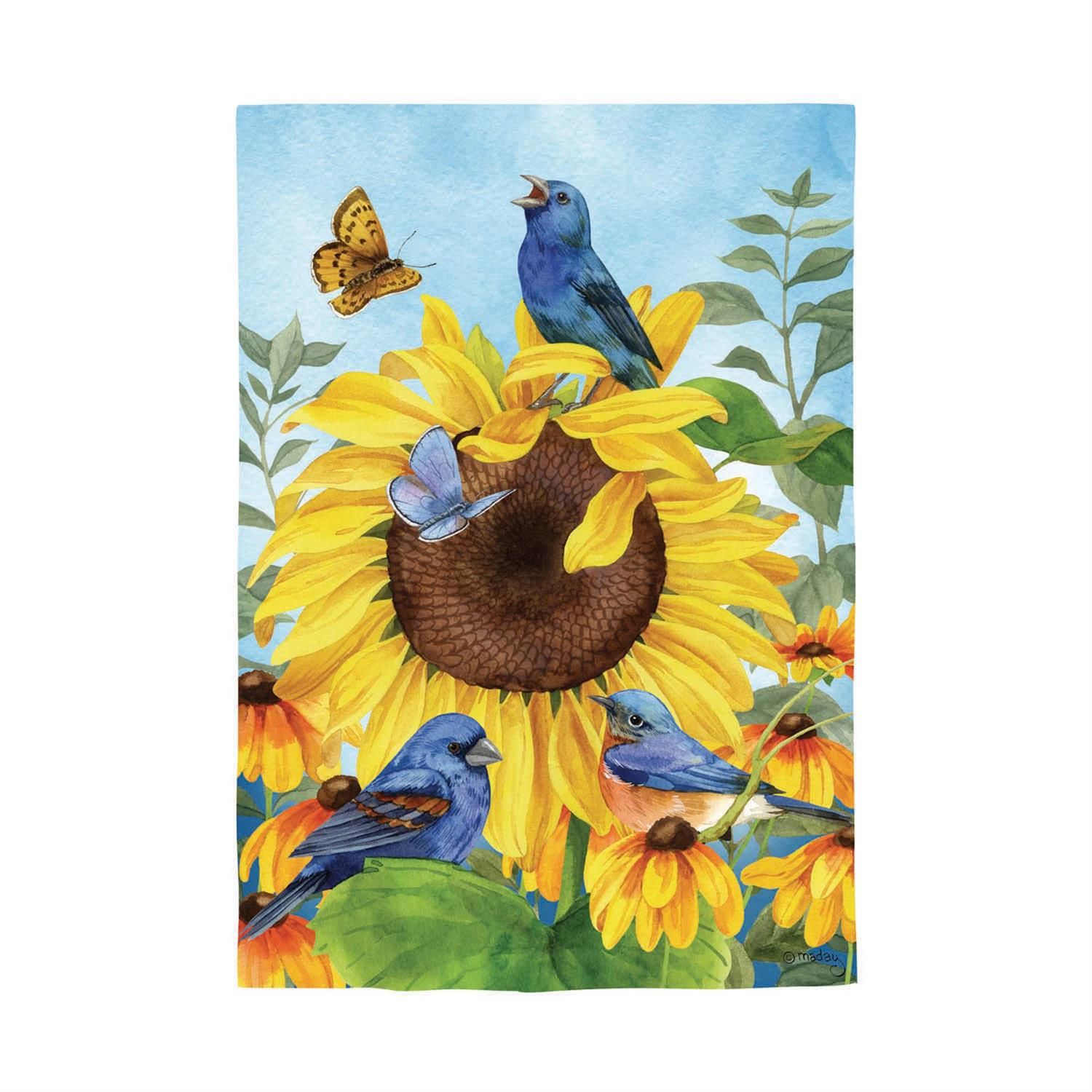 Garden Flag - Suede - Sunflower Glory