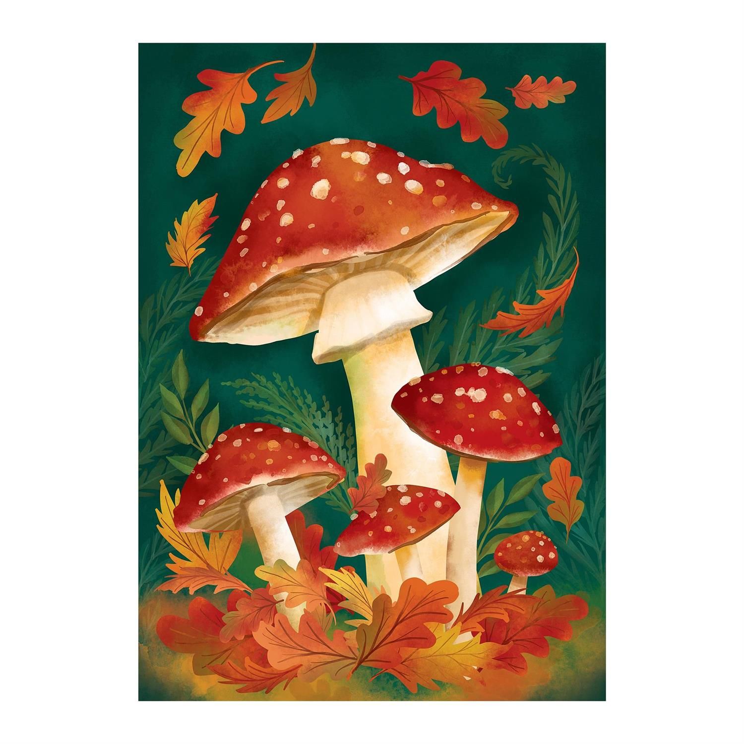 Garden Flag - Suede - Fungi For Fall
