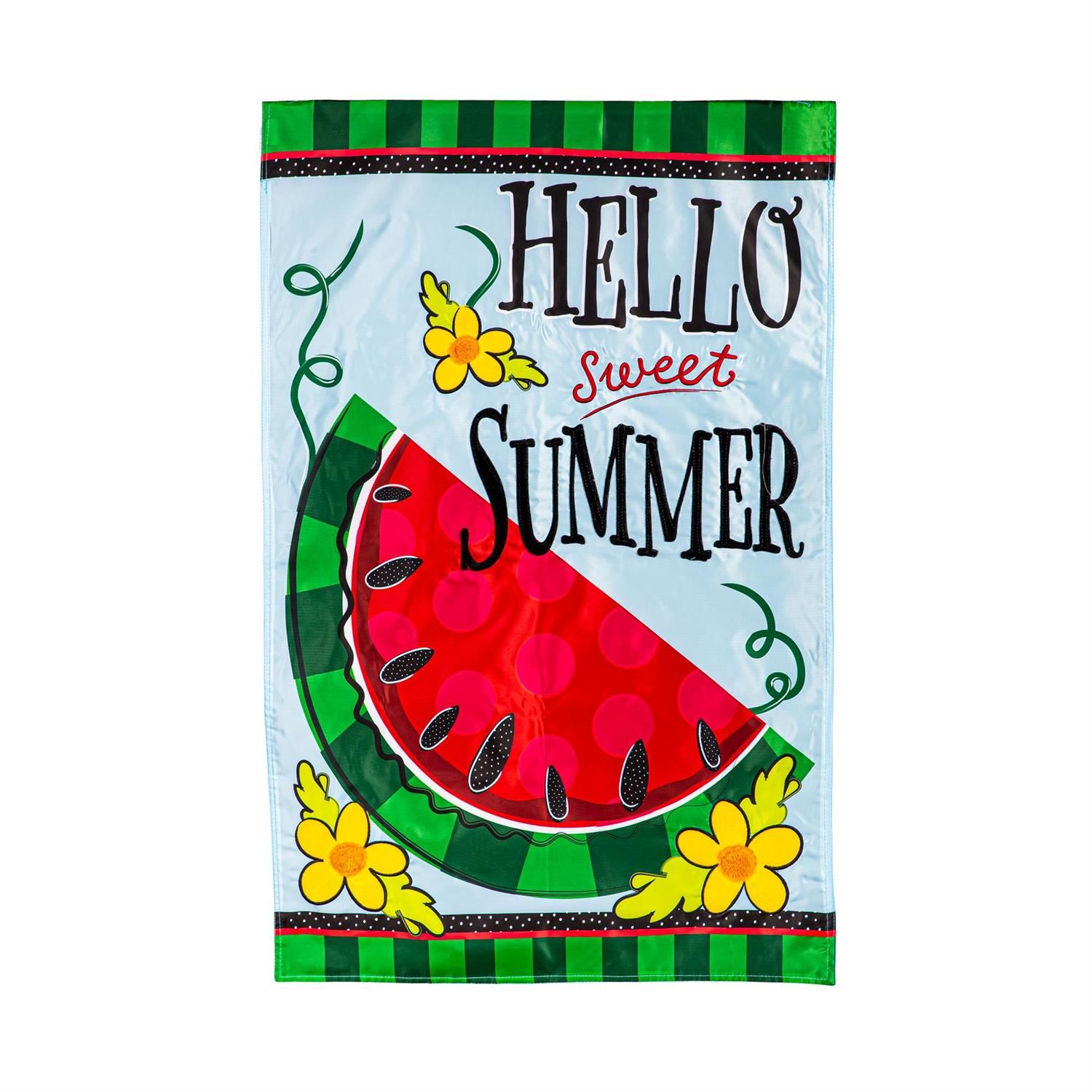 House Flag - Applique - Hello Sweet Summer