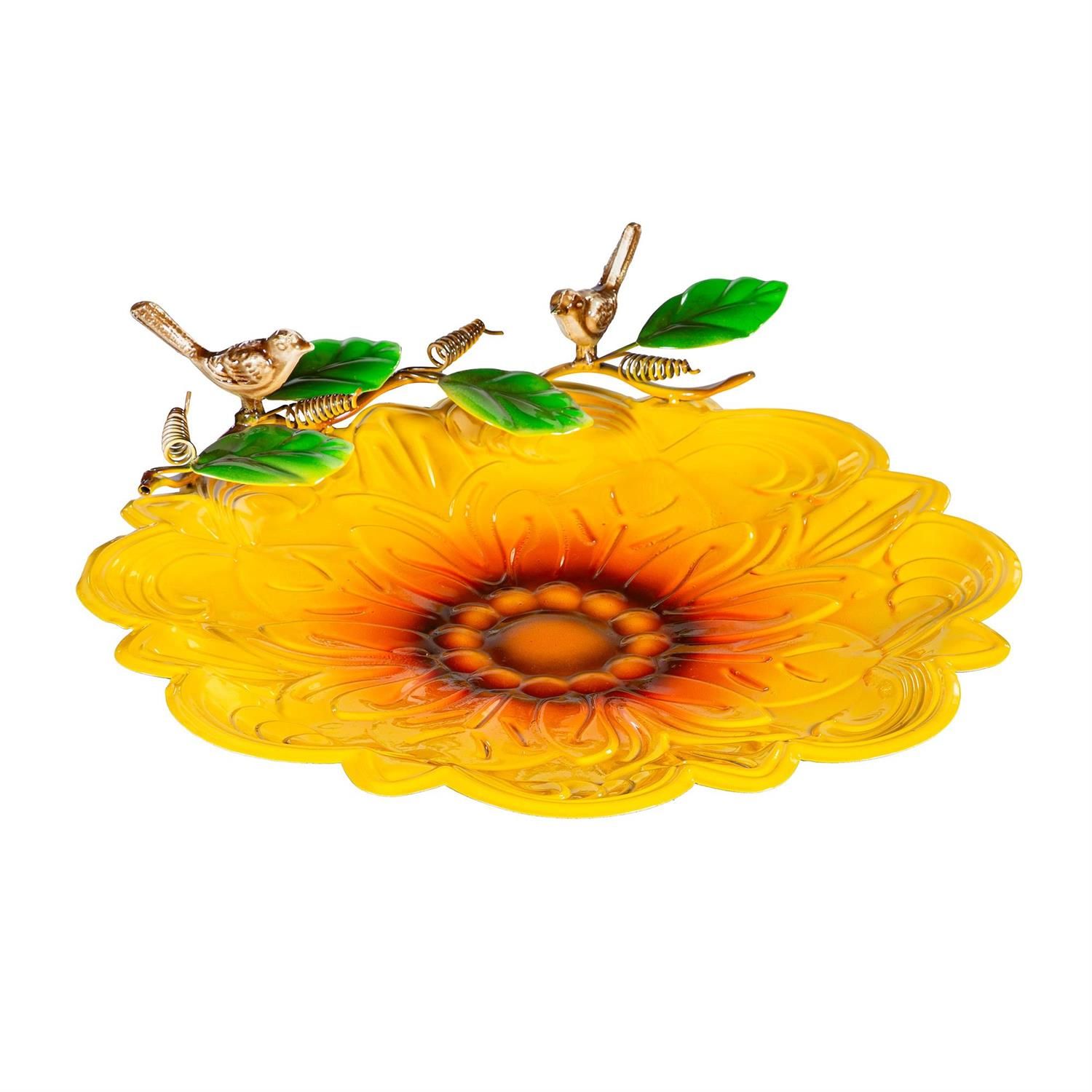 Bird Bath - Sculpted Edge - 17" - Sunflower