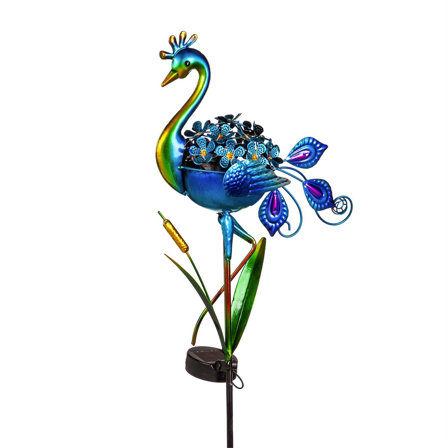 Solar Garden Stake - Metal Bird