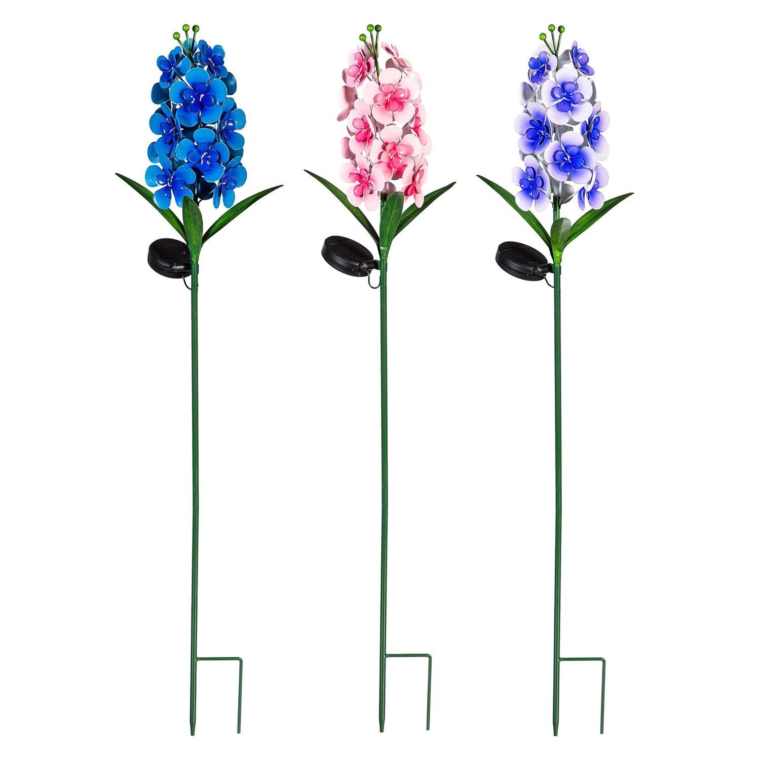 Solar Garden Stake - Lupine - 36" - 3 Styles - Sold Individually