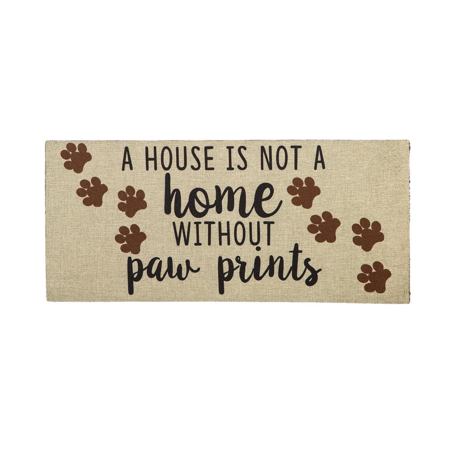 Sassafras Switch Mat - Not A Home Without Paw Prints