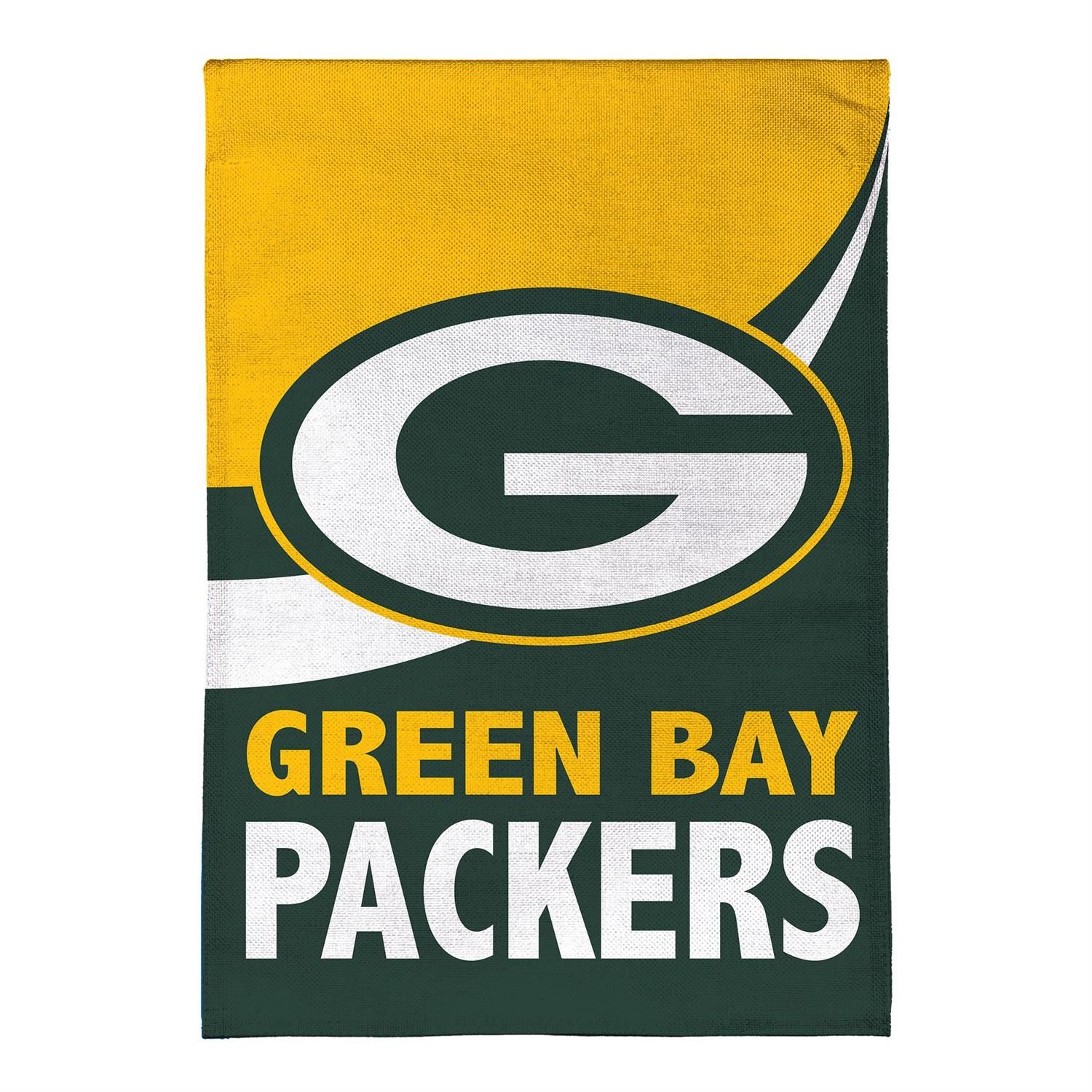 House Flag - Burlap - Green Bay Packers