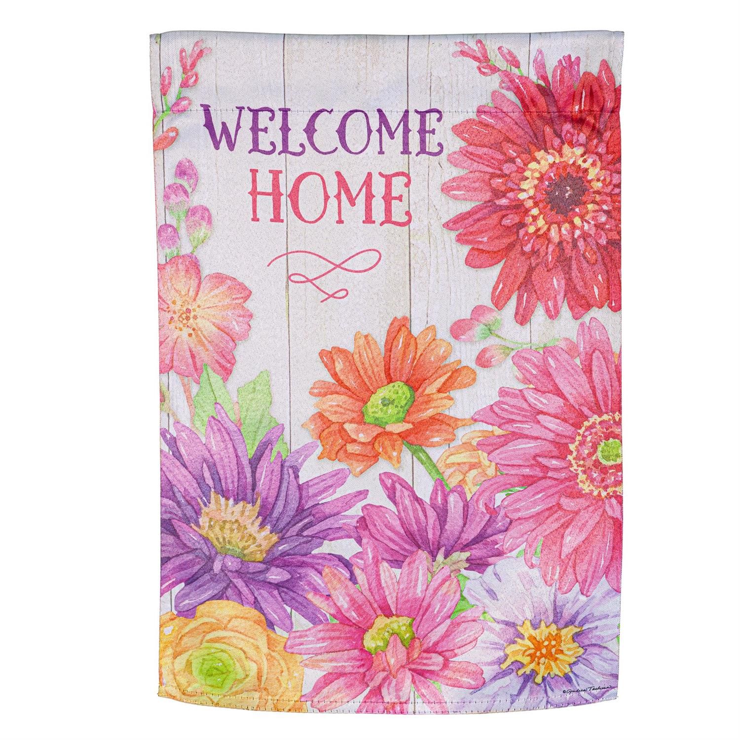 Garden Flag - Suede - Welcome Home Spring