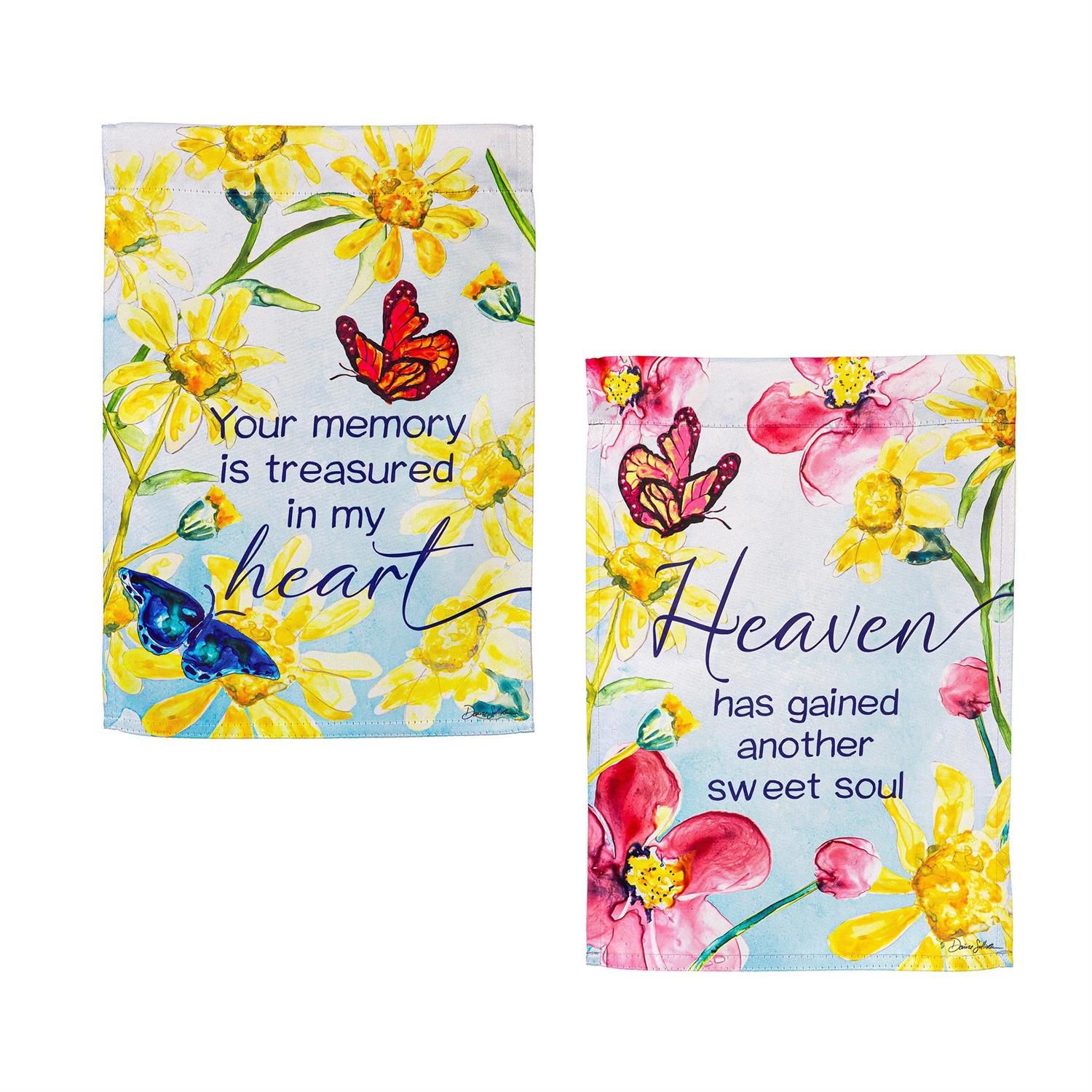 Garden Flag - Suede - Treasured Memories - Reversible