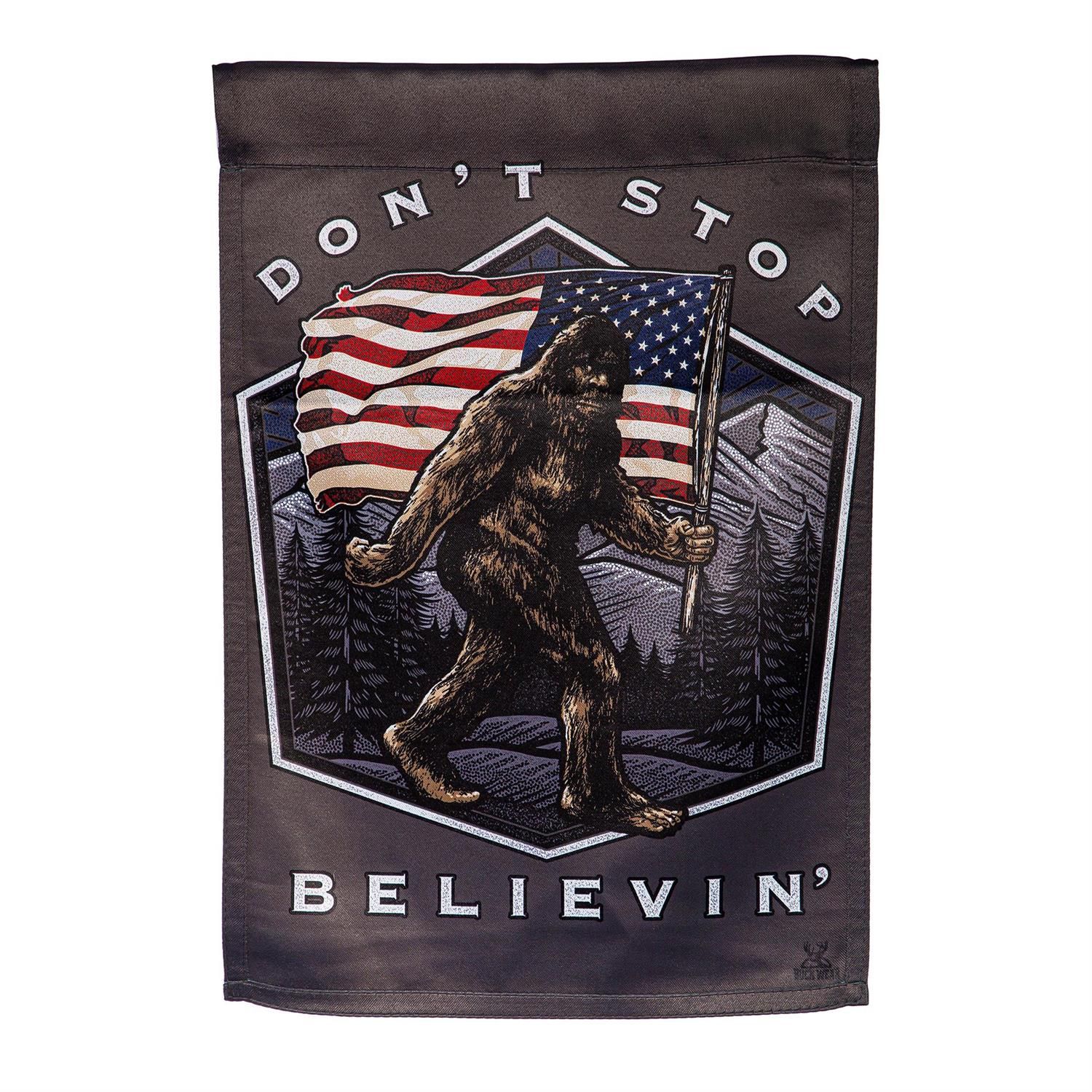 Garden Flag - Suede - Don't Stop Believin'