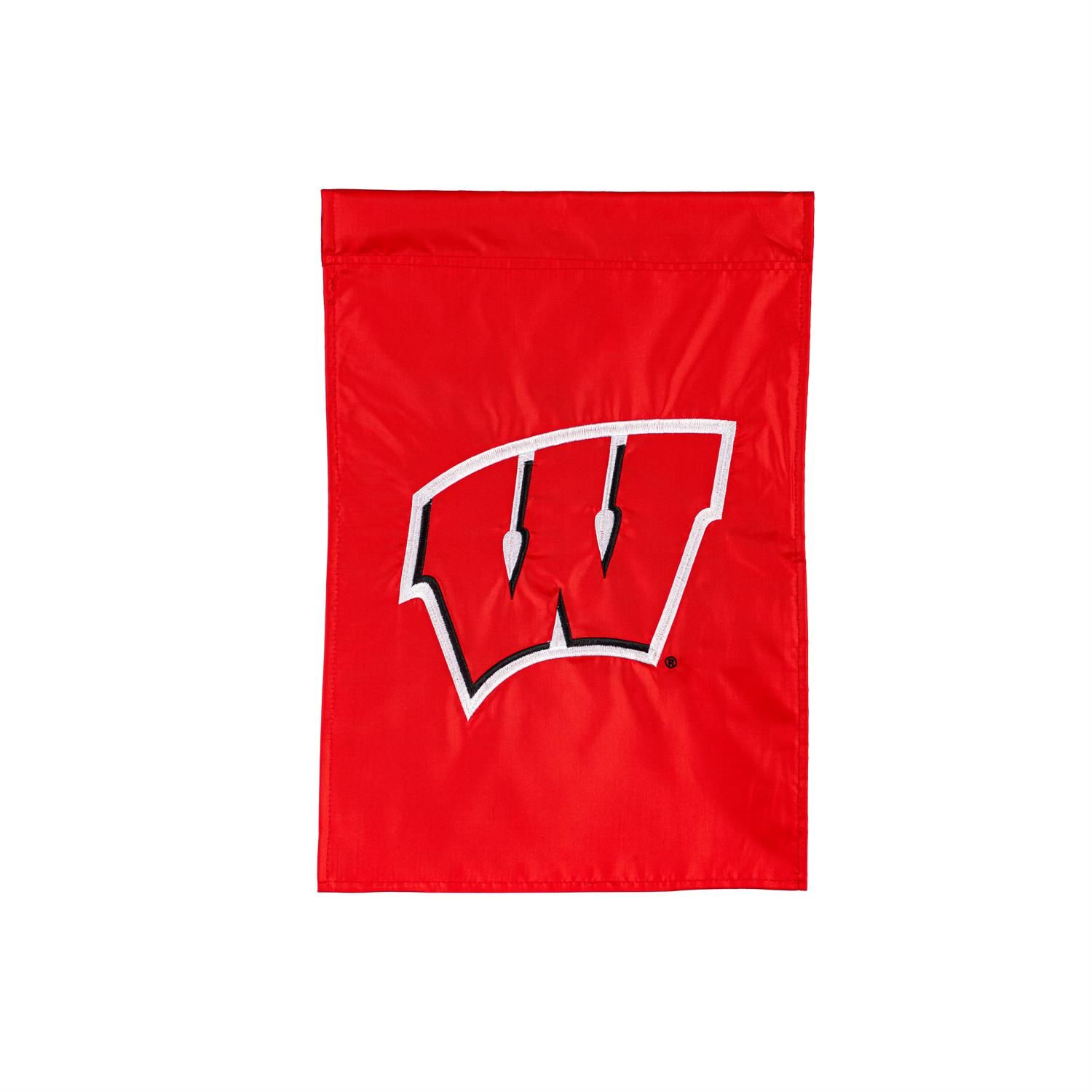 Garden Flag - Applique - University Of Wisconsin Motion W
