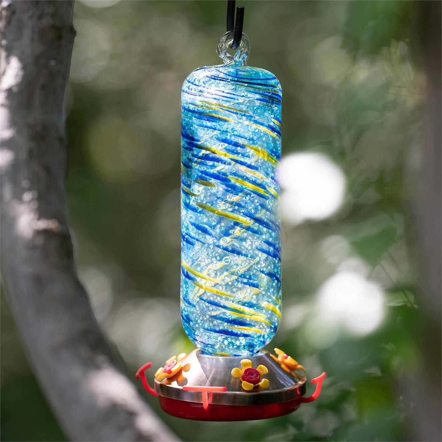 Hummingbird Feeder - Glow In Dark - Blue