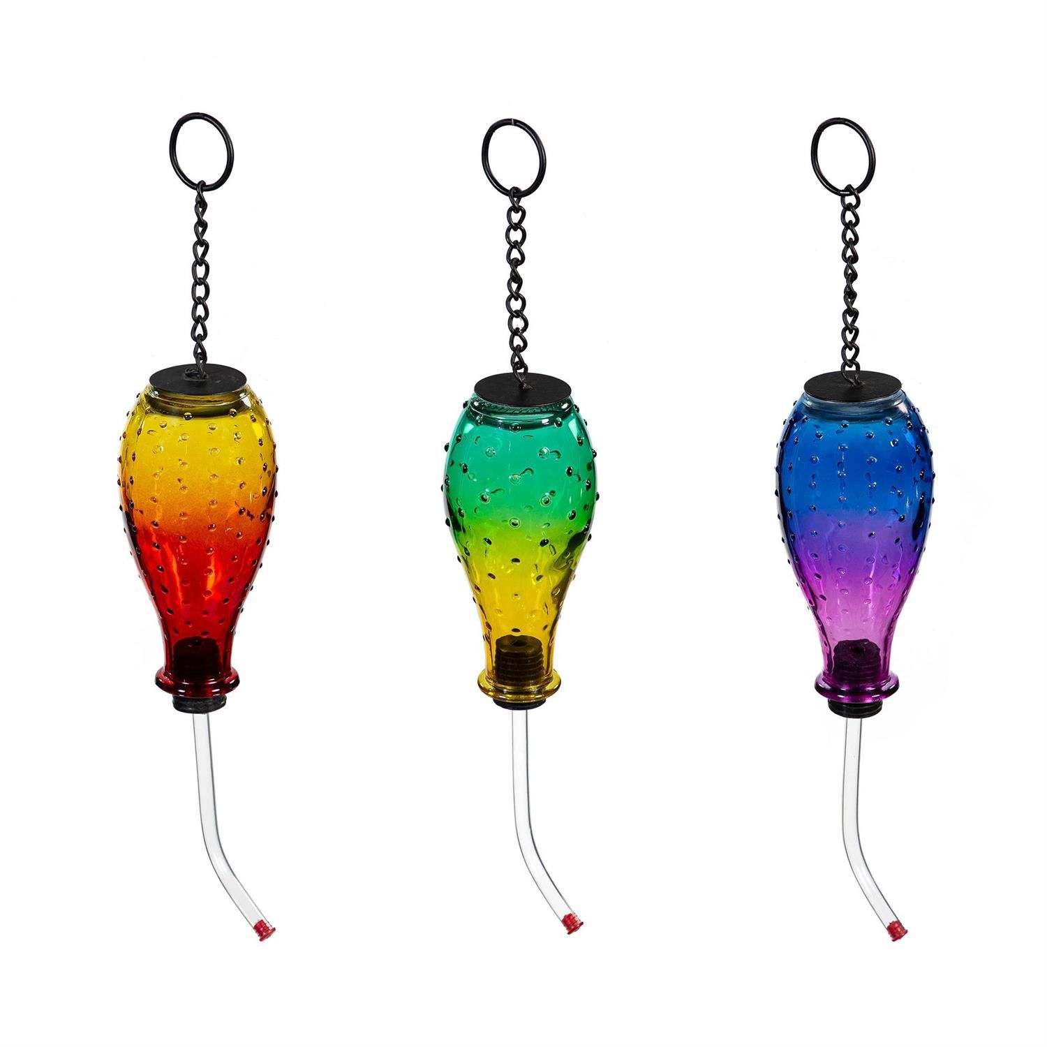 Hummingbird Feeder - Glass Hanging - 3 Styles - Sold Individually