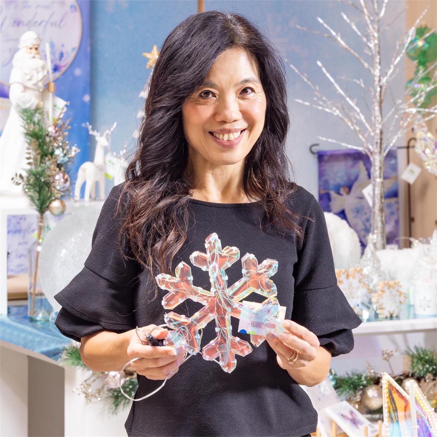 Outdoor LED Snowflake - Small - 9"