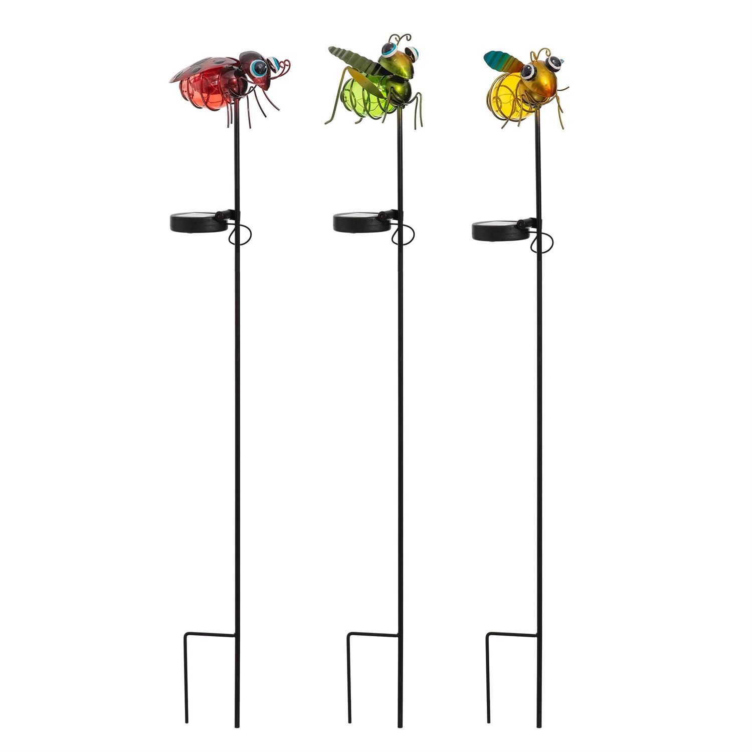 Solar Garden Stake - 31" - Mini Bug - 3 Styles - Sold Individually