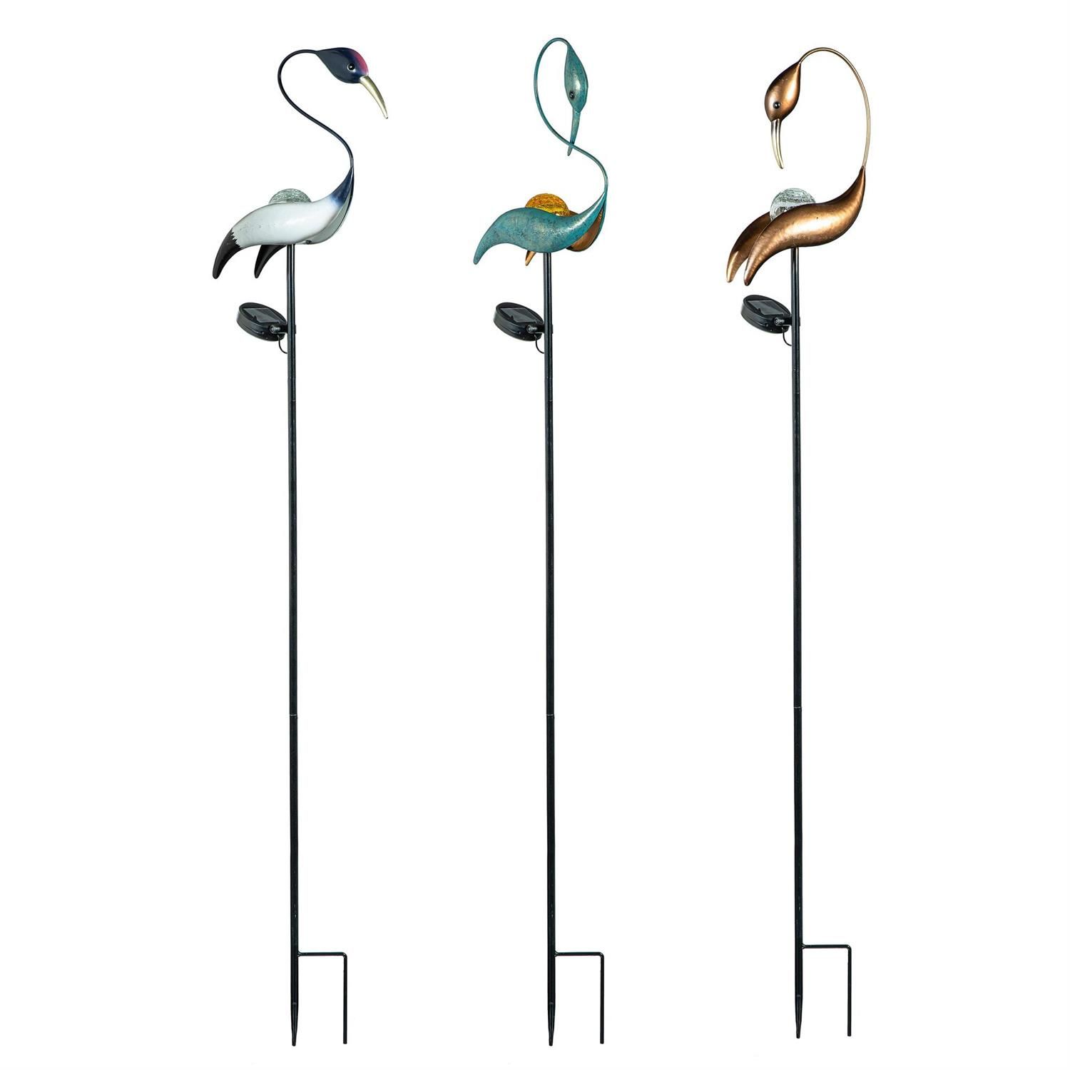 Solar Garden Stake - 50" - Coastal Bird - 3 Styles - Sold Individually
