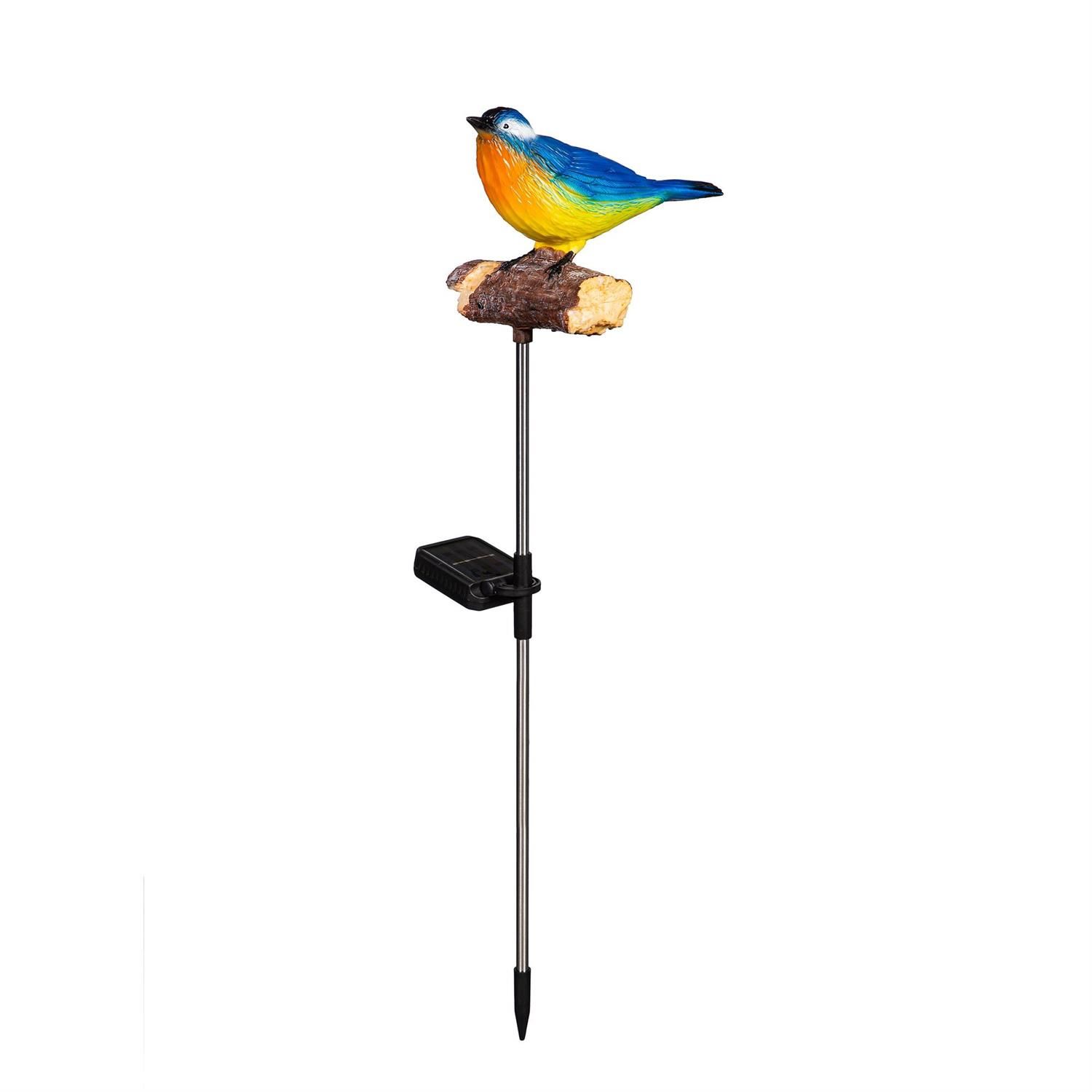 Solar Garden Stake - Bluebird Chirping Charmer