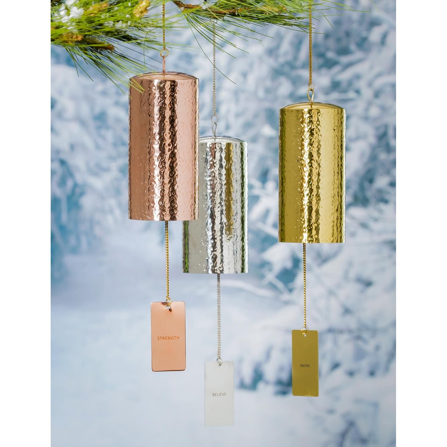 Wind Bell - Hammered - 3 Styles - Sold Individually