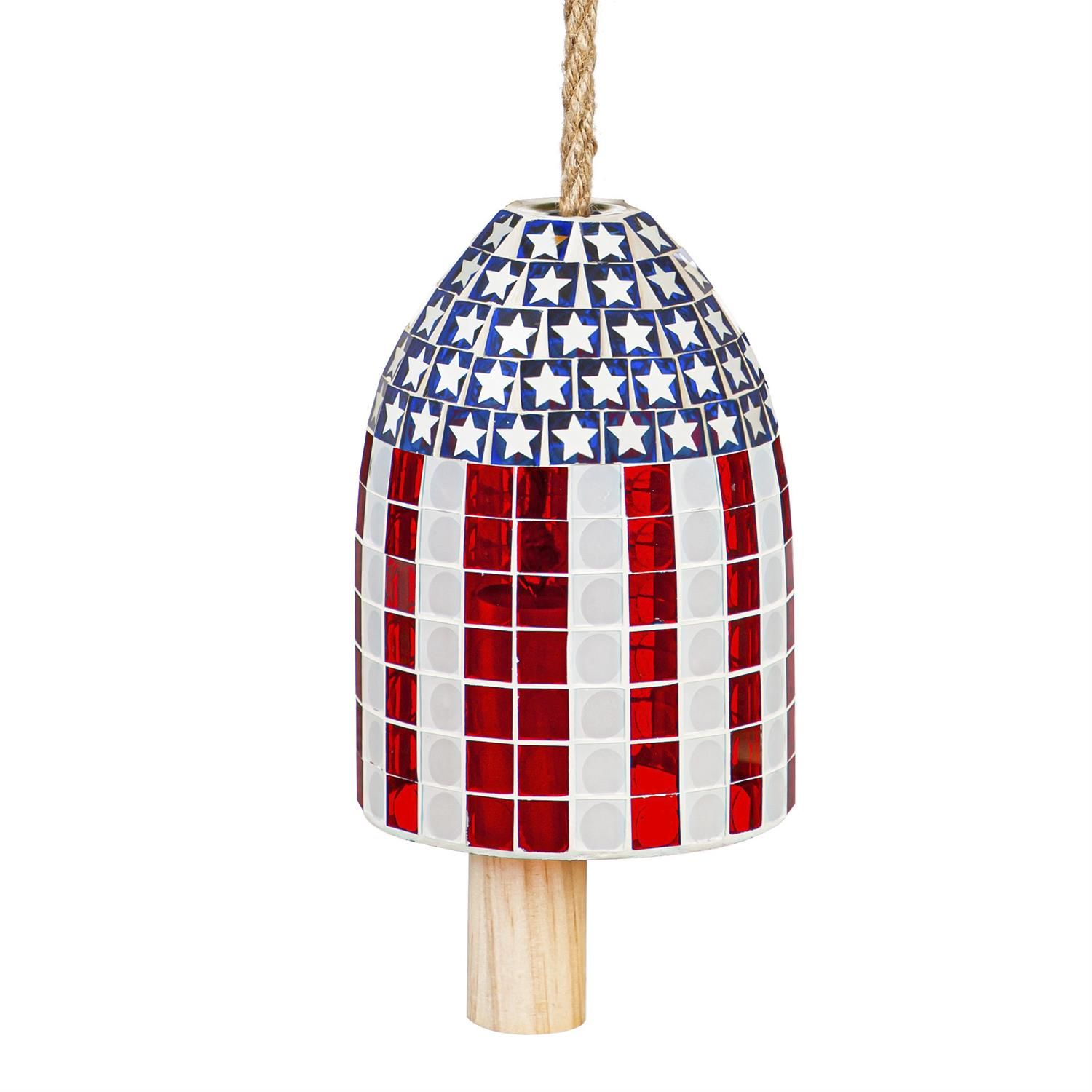 Bell Chime - American Flag Mosaic