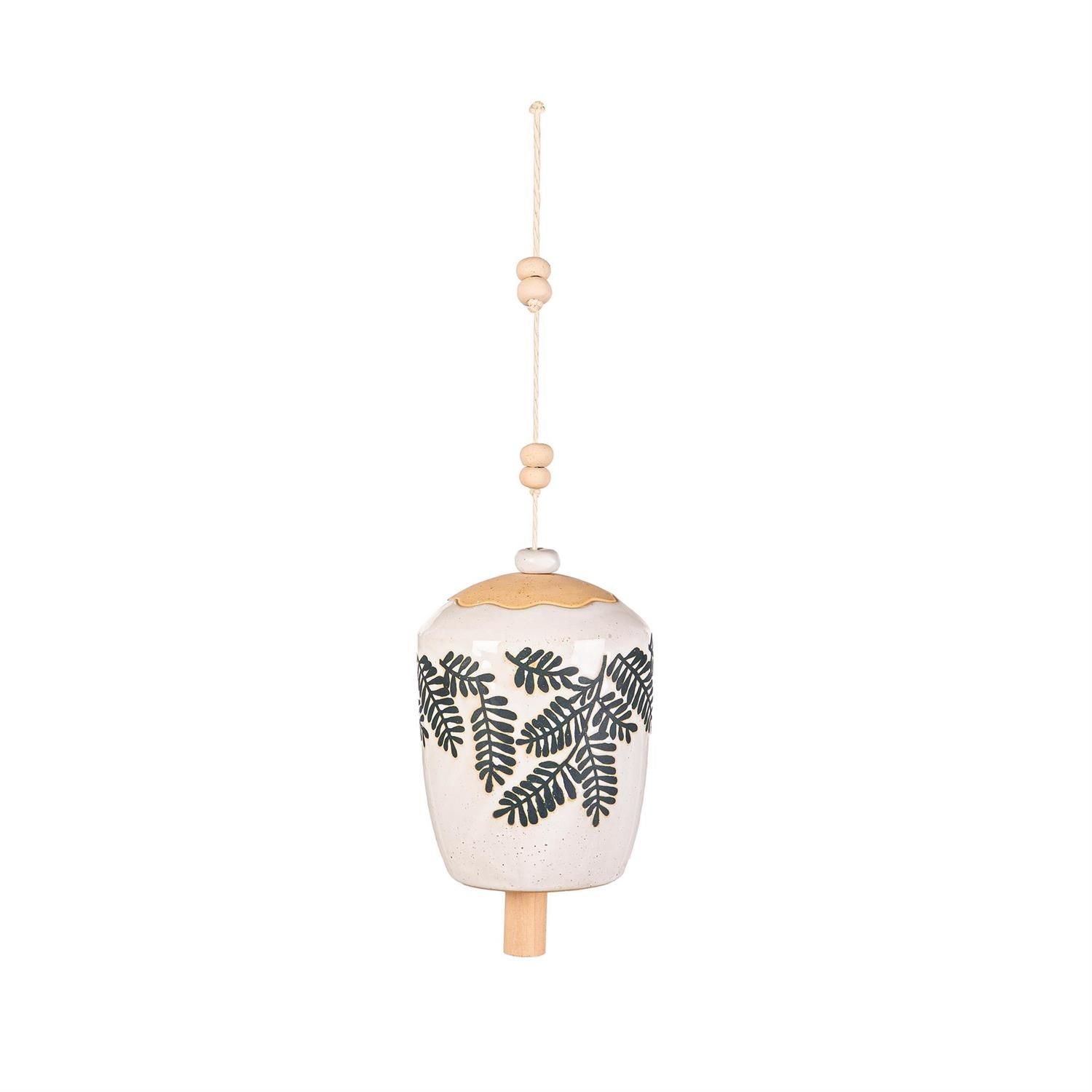Garden Bell - Ceramic Leaves - 3 Styles - Sold Individually