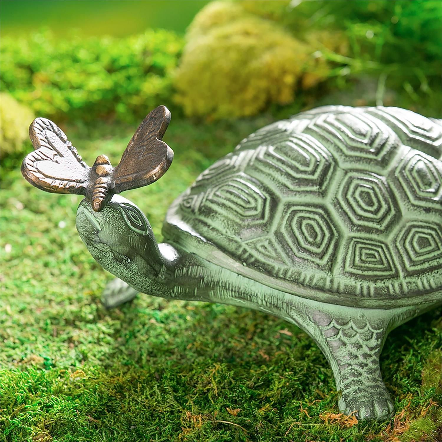 Garden Statue - Turtle/Butterfly