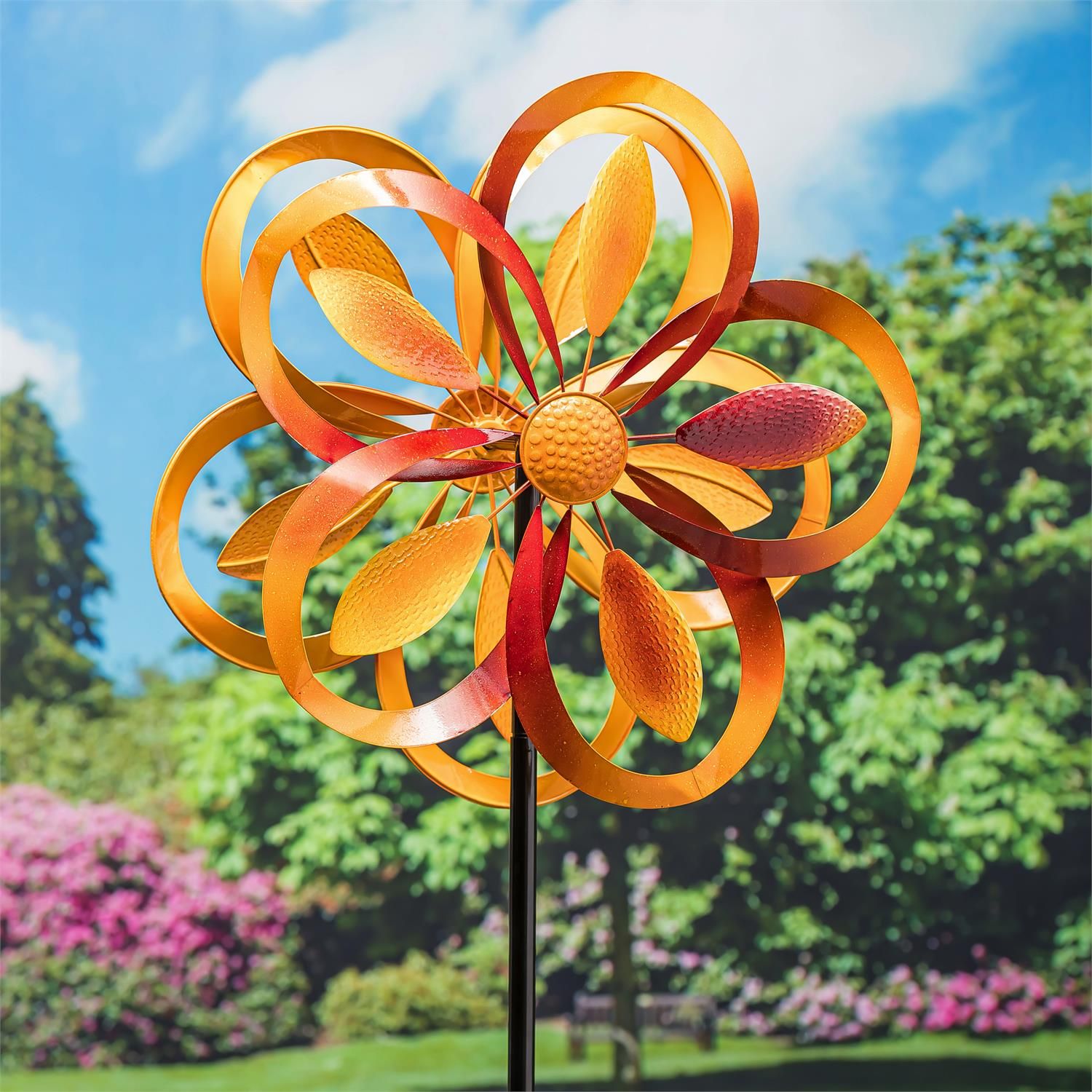 Wind Spinner - 75" - Sunset Rings