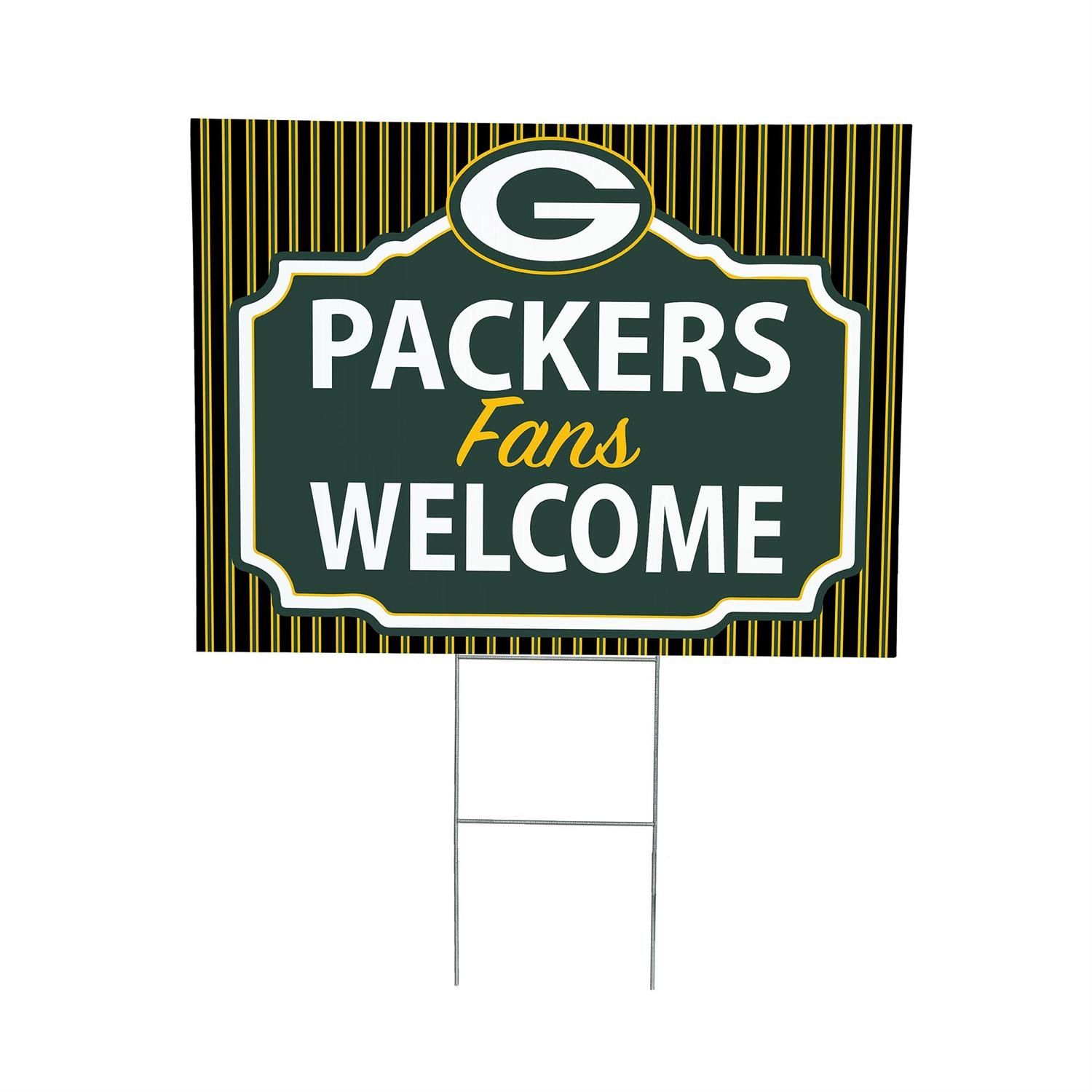 Yard Sign - GB Packers - Fans Welcome