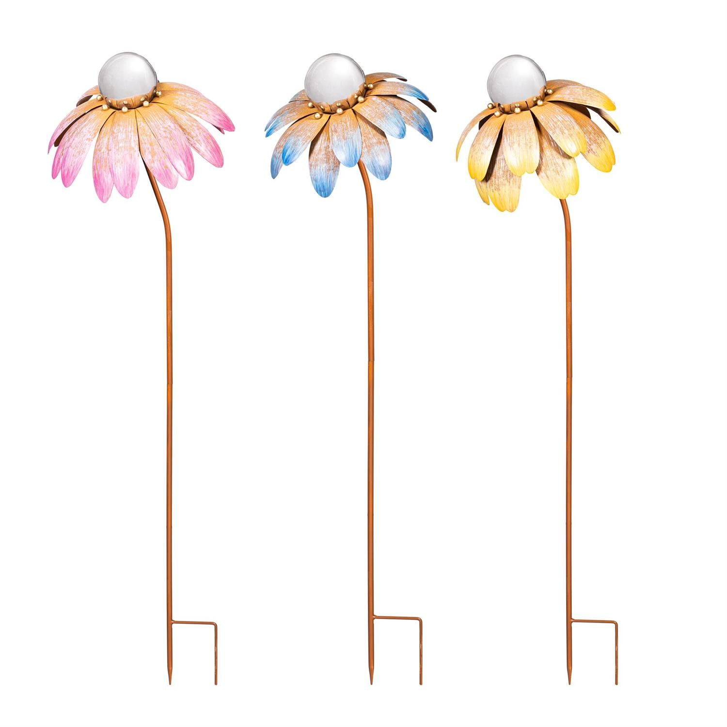Garden Stake - Floral - 3 Styles - Sold Individually