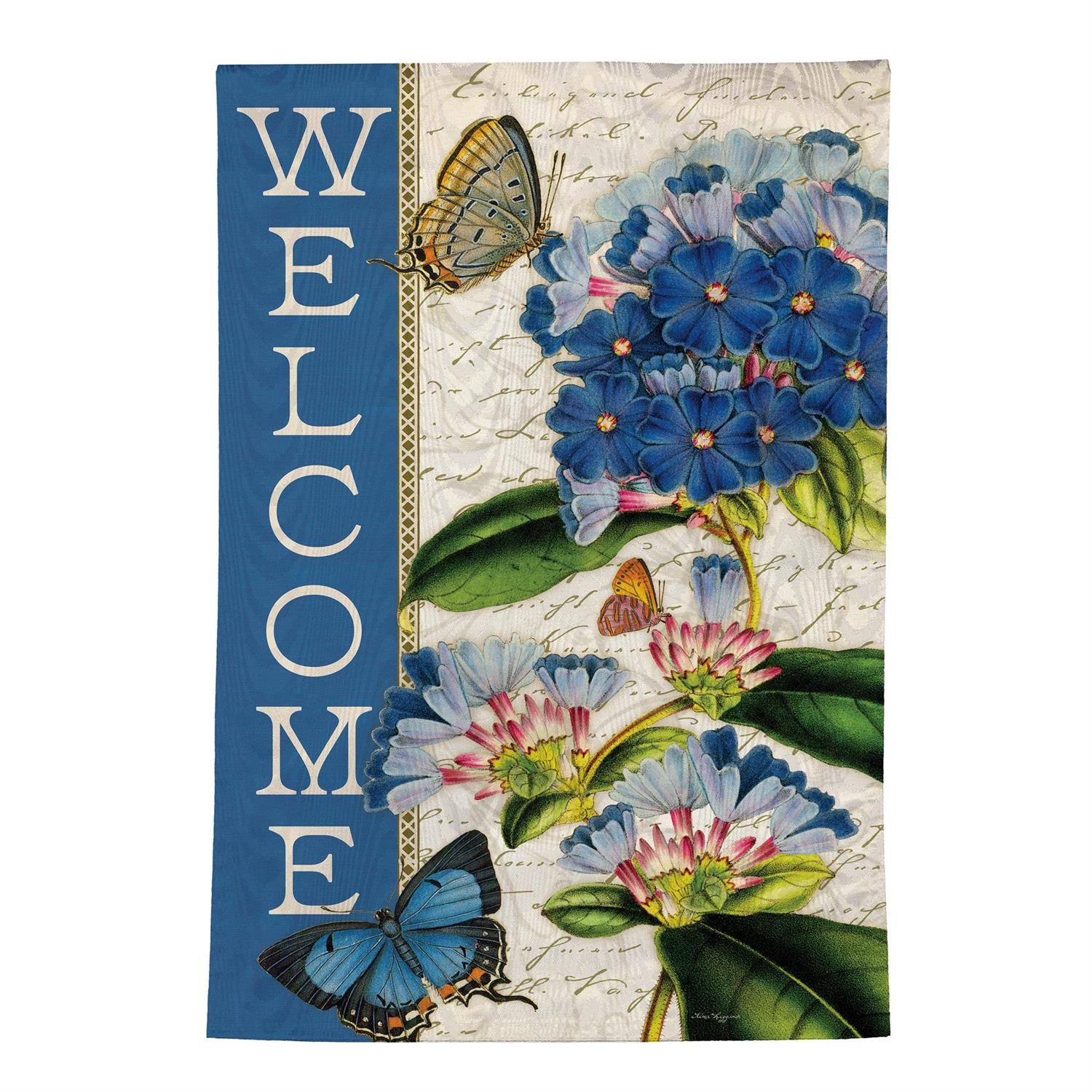 Garden Flag - Moire - Blue Hydrangea Musings