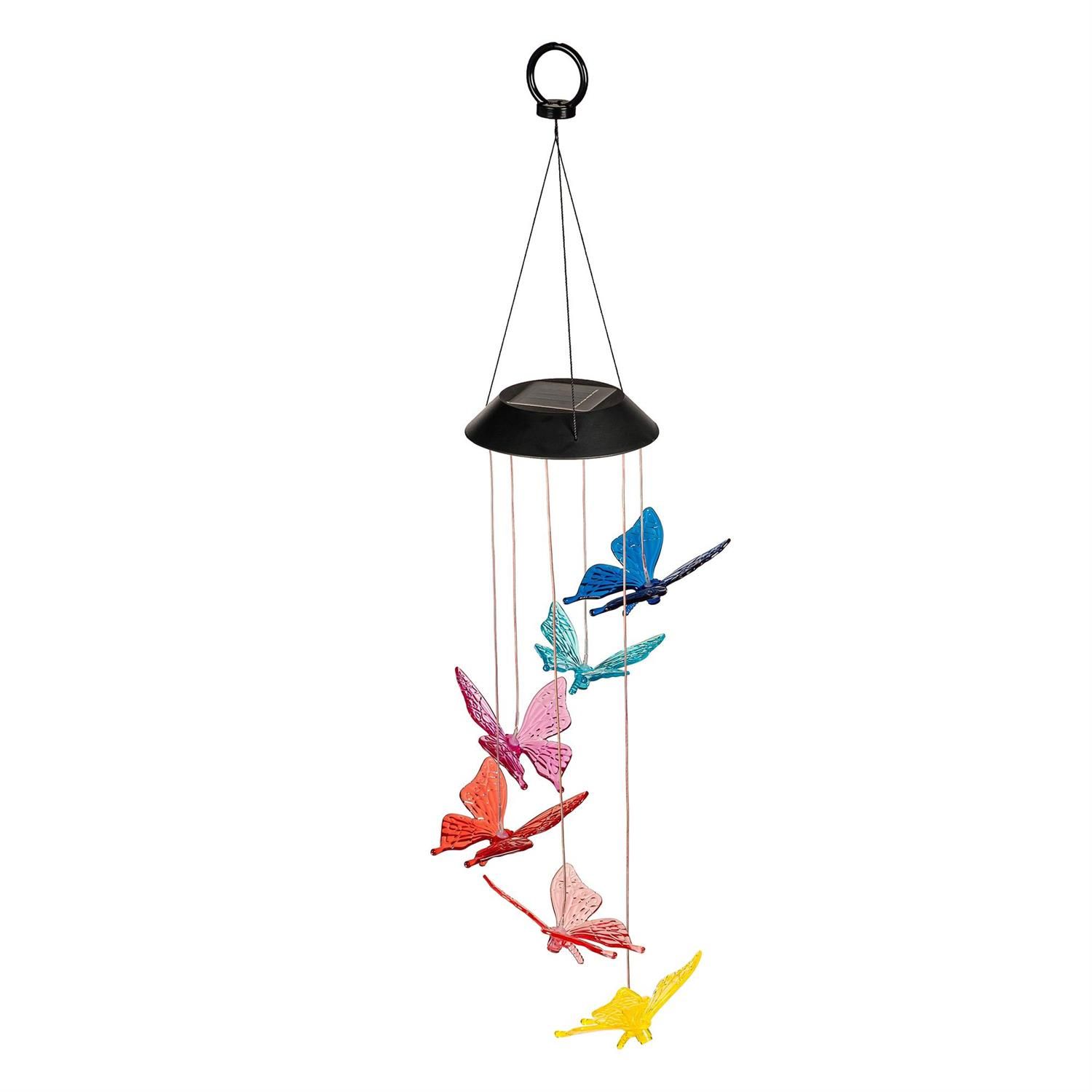 Solar Mobile - Rainbow Butterflies - Color Changing